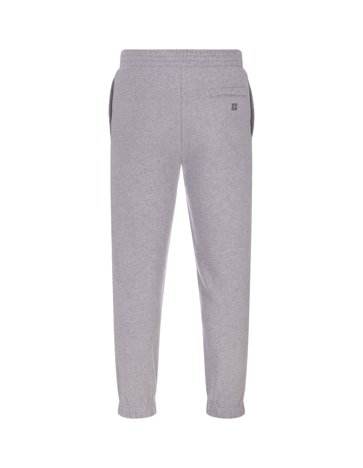 Shop Givenchy Grey Joggers With Black Front Logo