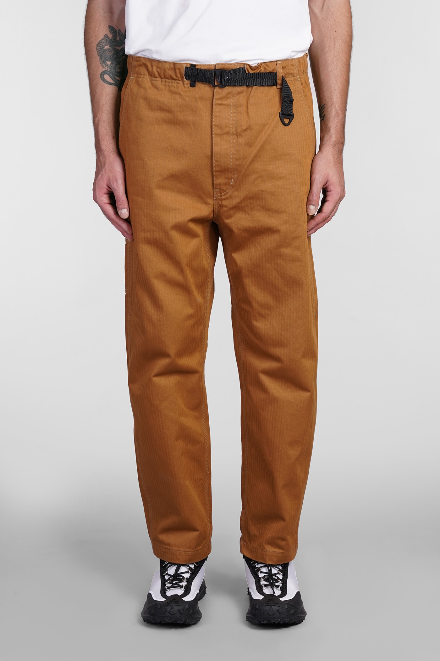 COMME DES GARÇONS HOMME DEUX PANTS IN CAMEL COTTON 