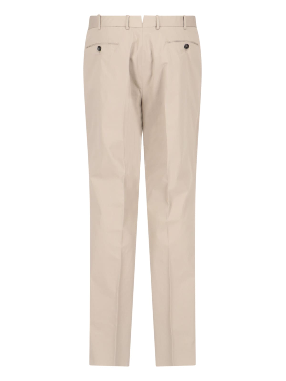 Shop Zegna Tailored Trousers In Beige