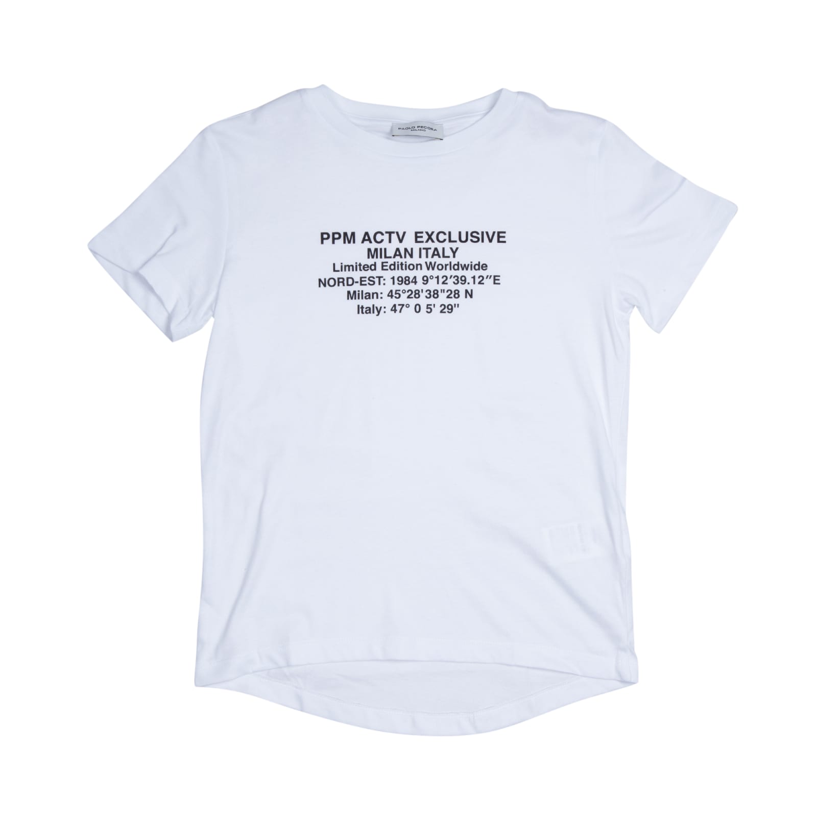 Shop Paolo Pecora T-shirt In Bianco/nero