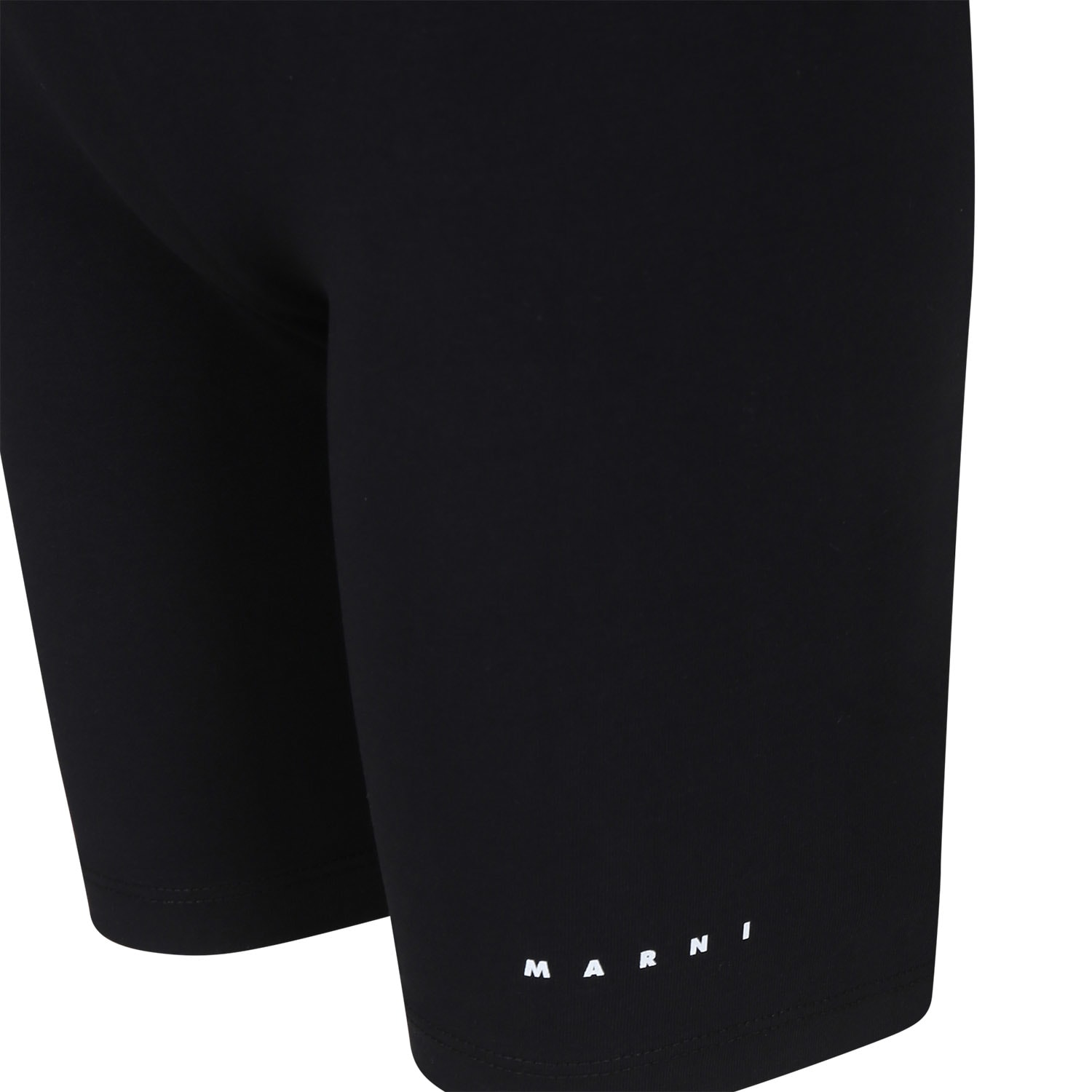 Shop Marni Black Sports Shorts For Girl