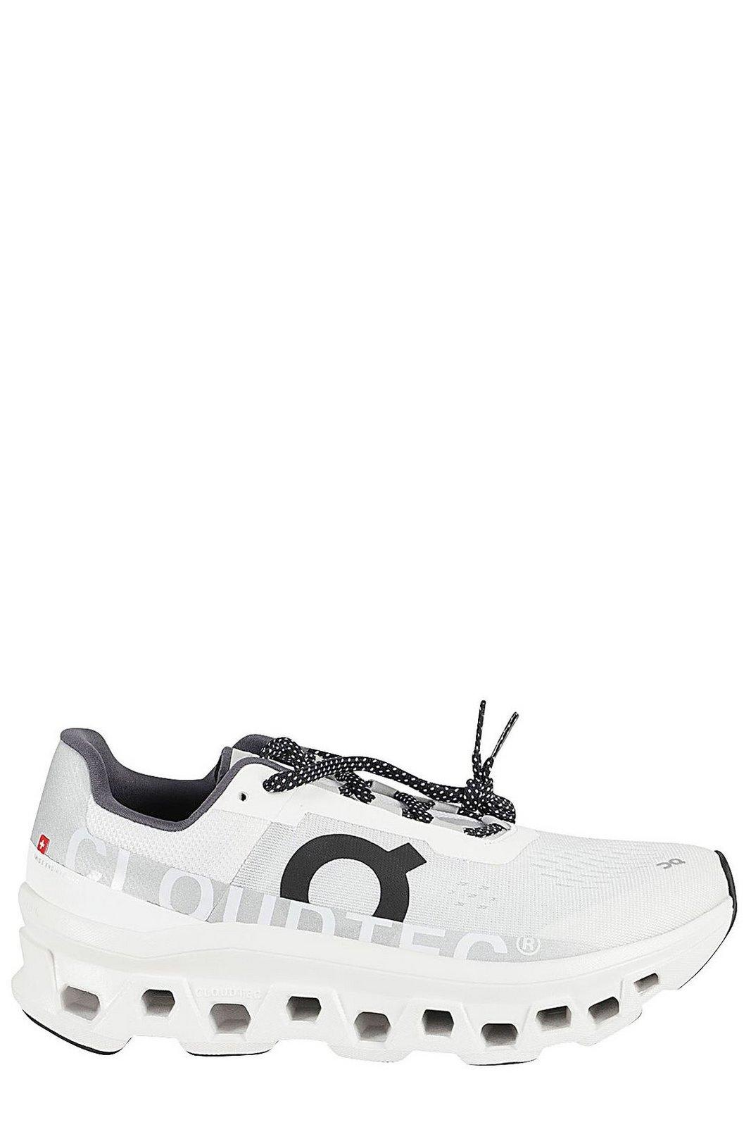 On Cloudmster Lace-up Sneakers In White