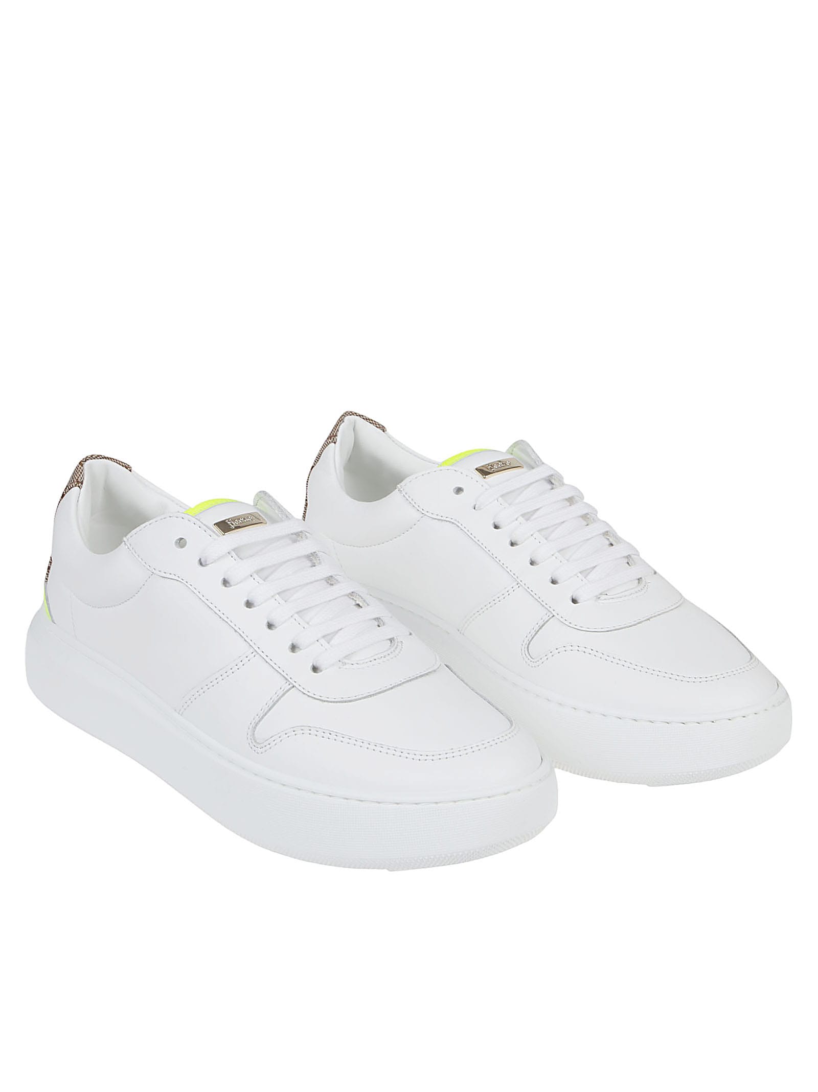 Shop Herno Sneakers In Bianco Acido