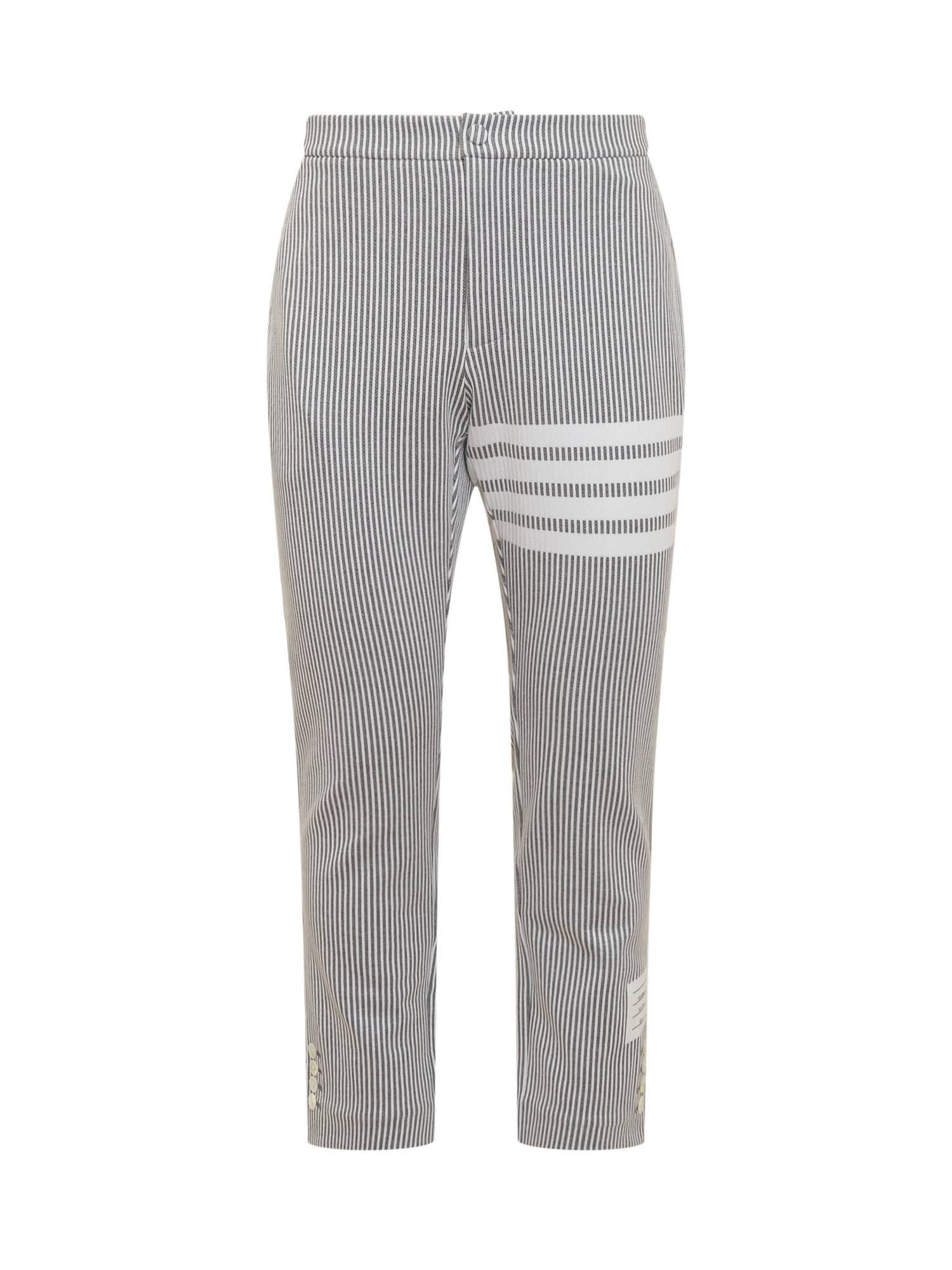 THOM BROWNE BUTTON VENT TROUSERS