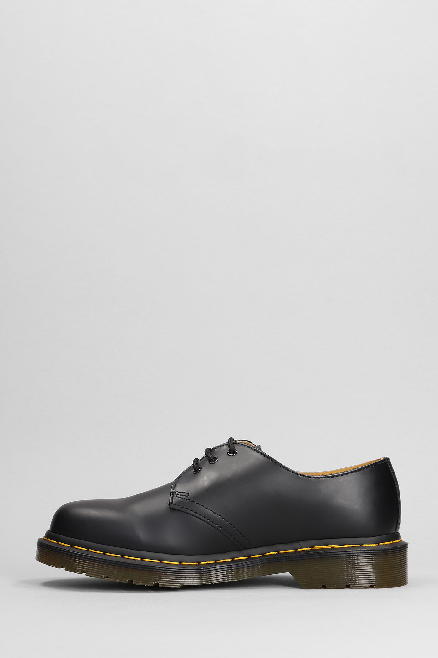 Shop Dr. Martens' 1461 Lace Up Shoes In Black Leather