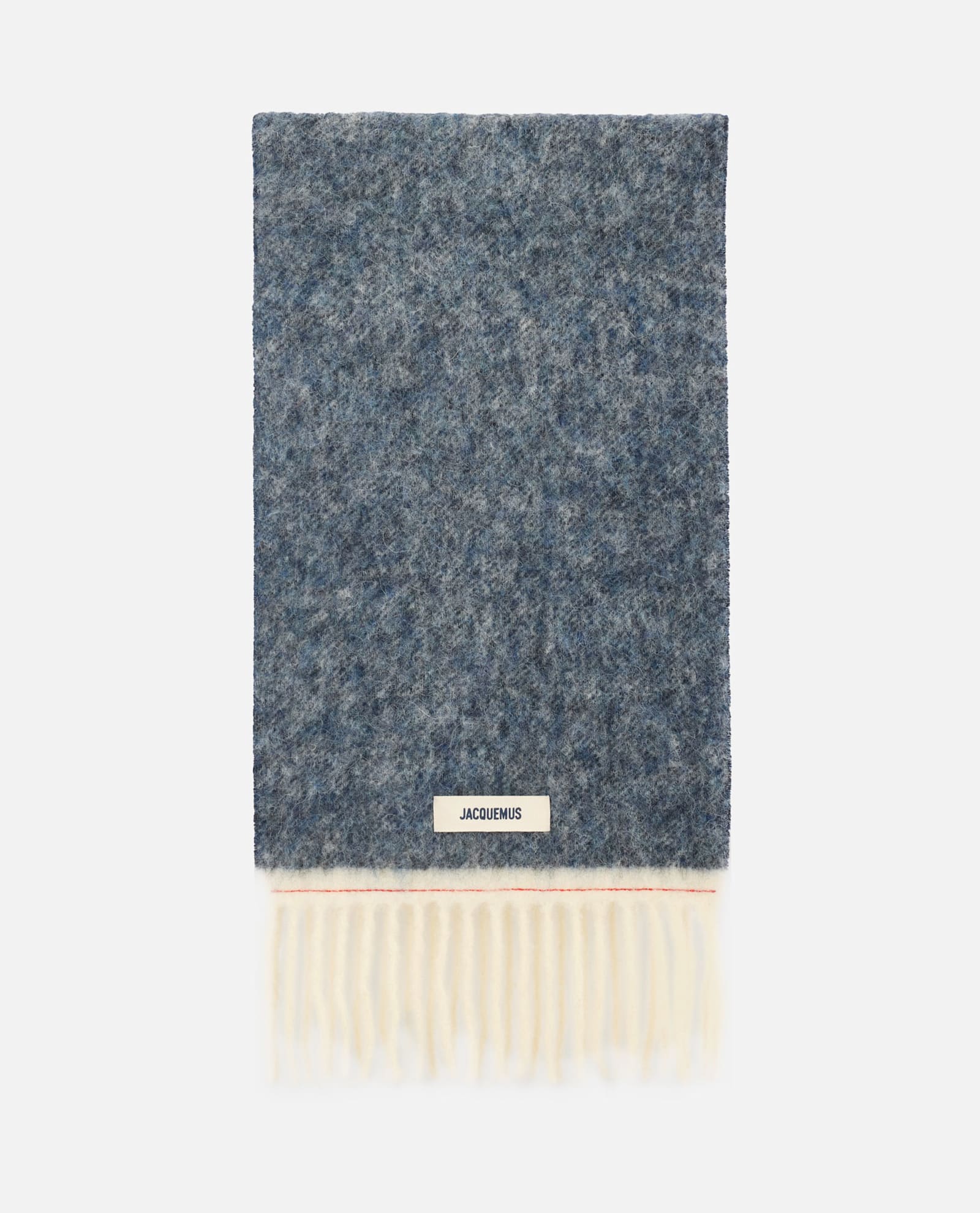 Jacquemus Fringed Scarf In Blue