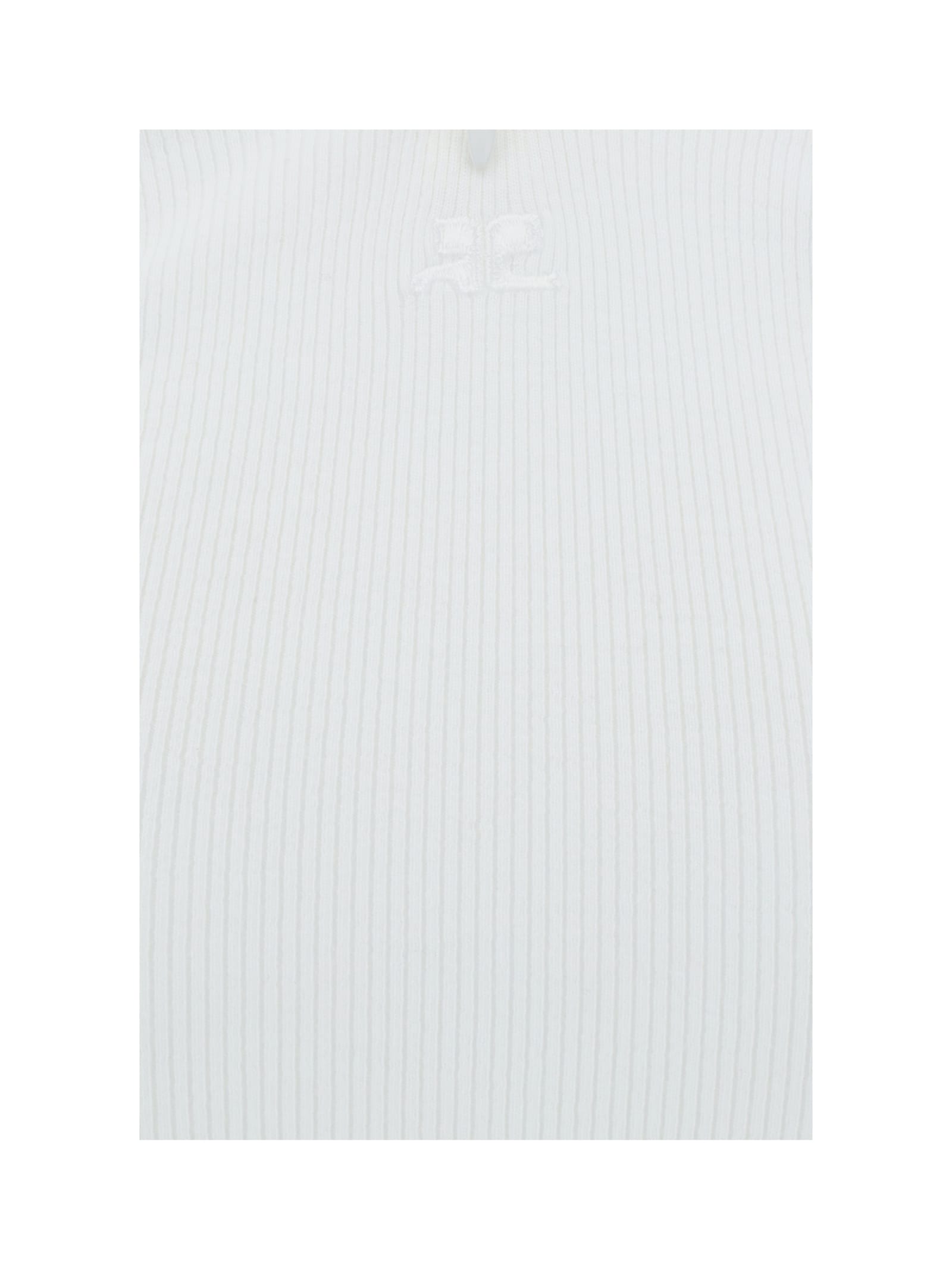 Shop Courrèges Criss Cross Top In Heritage White