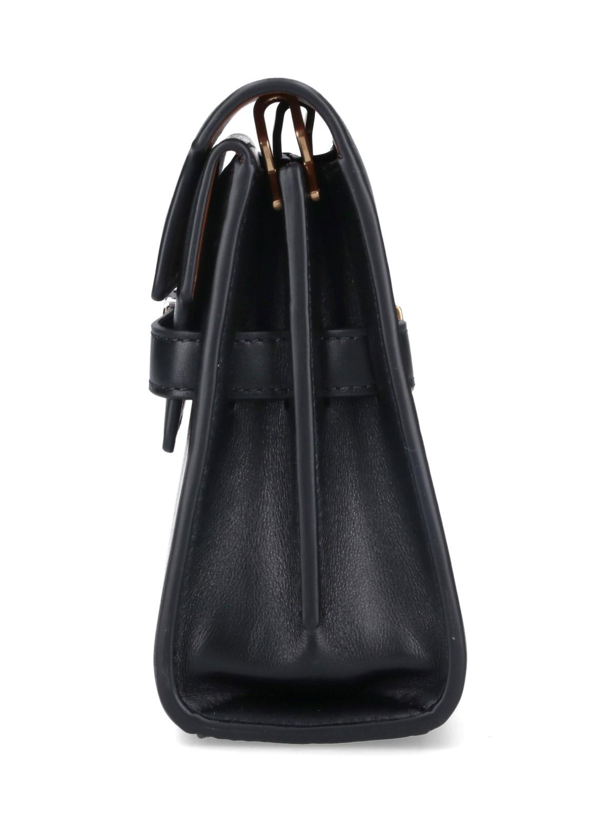 Shop Tory Burch Lee Radziwill Shoulder Bag In Black