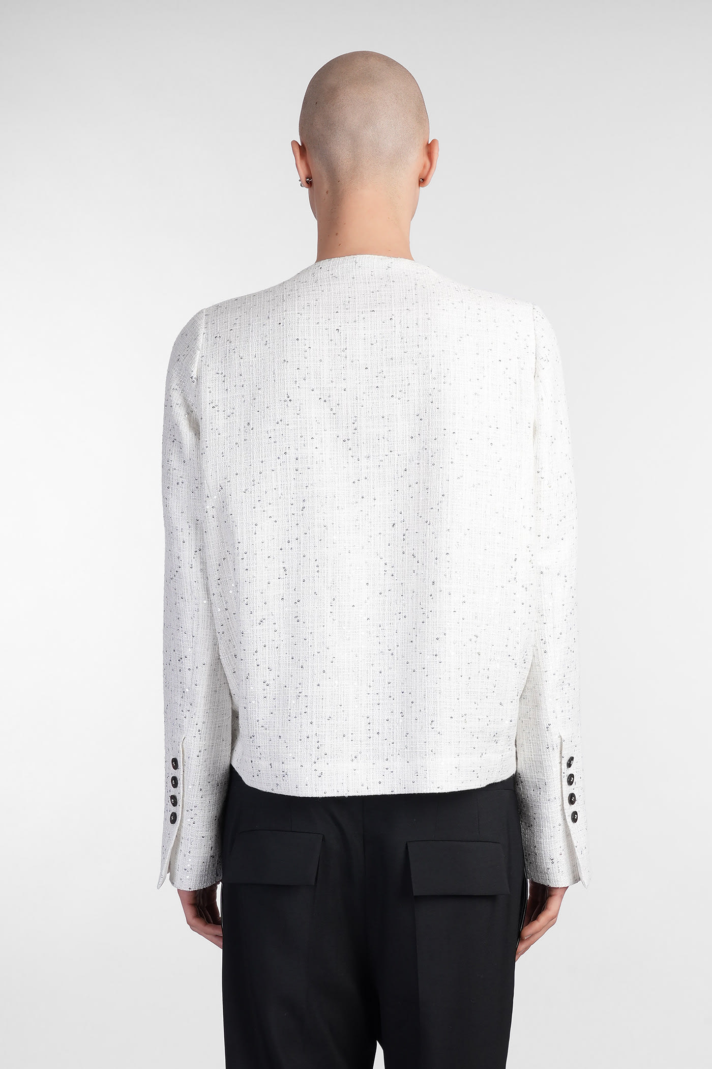 Sapio N 36 Casual Jacket In Beige Cotton In Beige