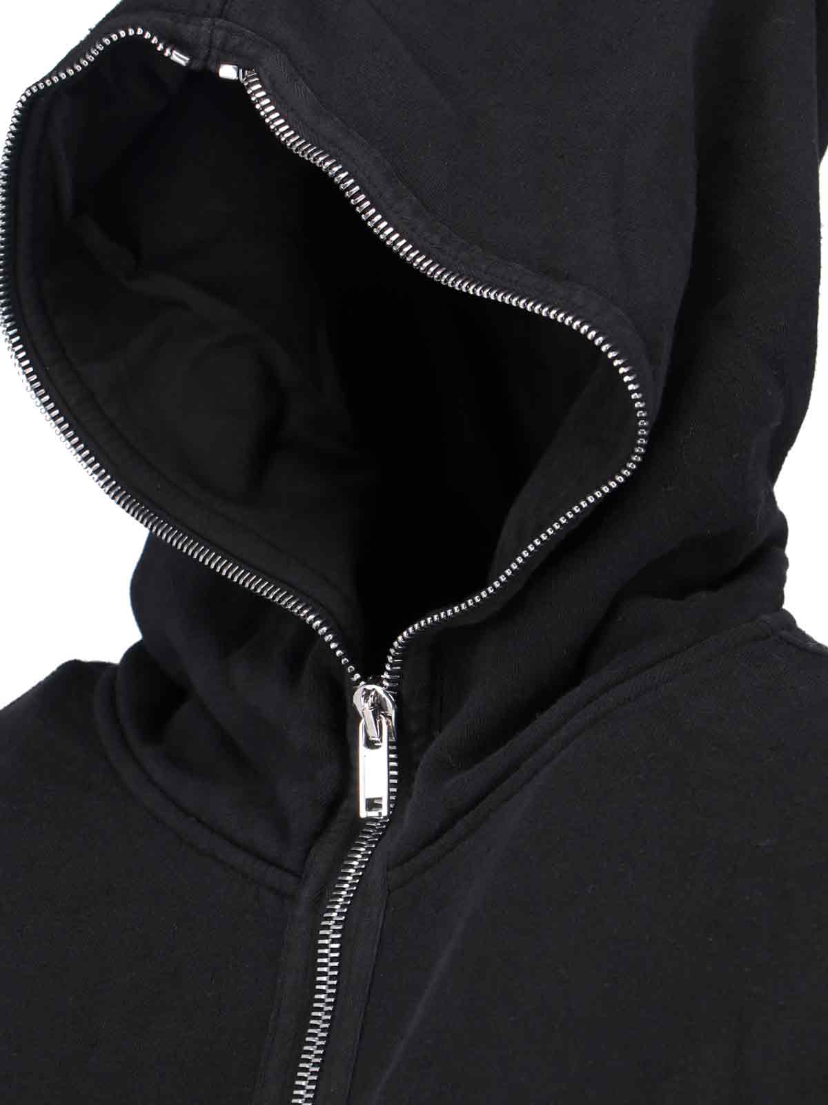 Drkshdw Hoodie With Zip Closure In Black