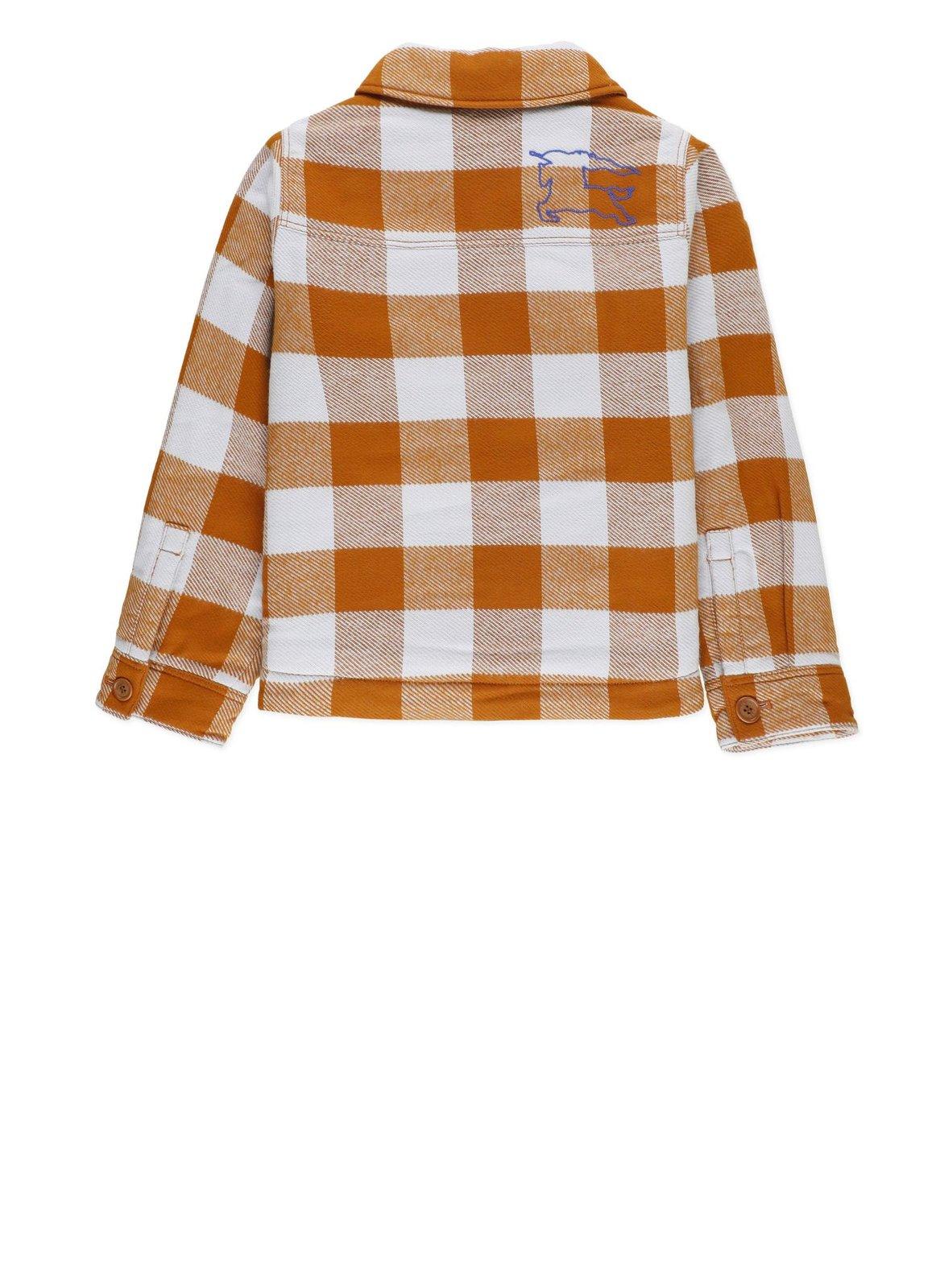 Burberry Cotton Jacket In Multicolour