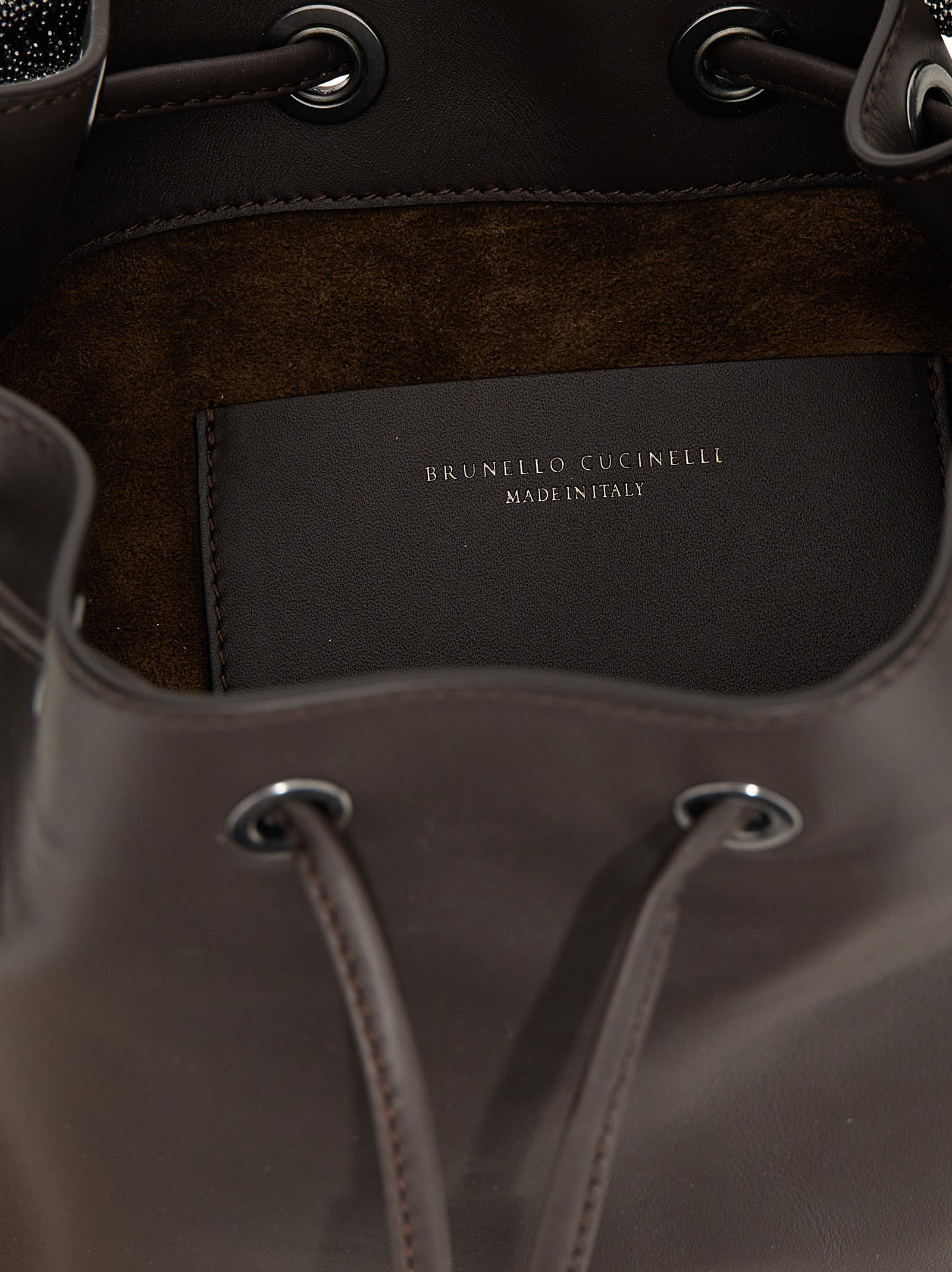 Shop Brunello Cucinelli Monile Handbag In Brown