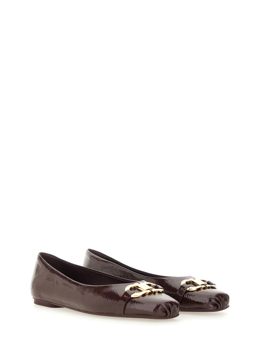 Ferragamo Ballerina Ornament Hooks In Bordeaux