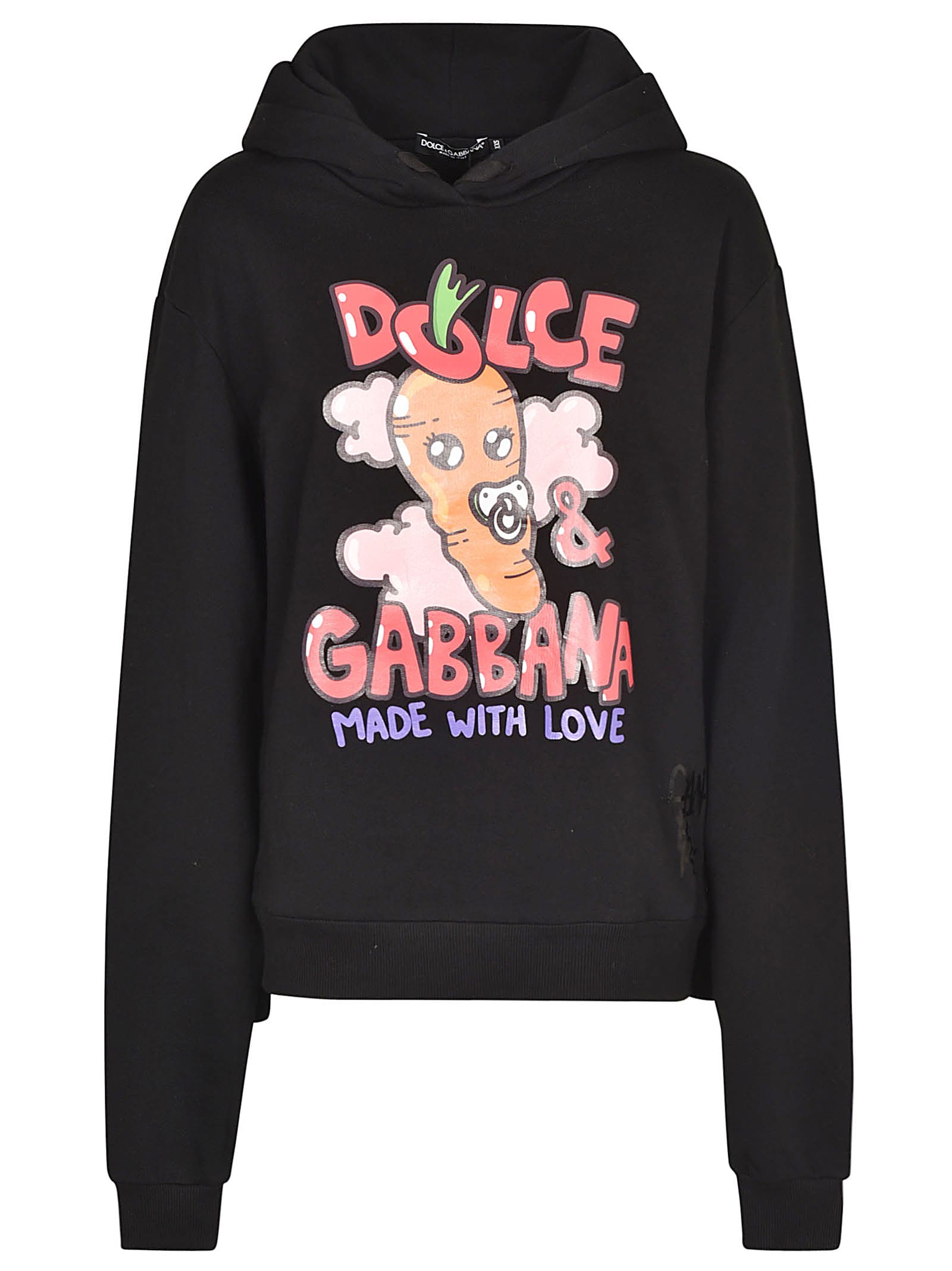 Dolce & Gabbana Oversized Carrot Logo Hoodie