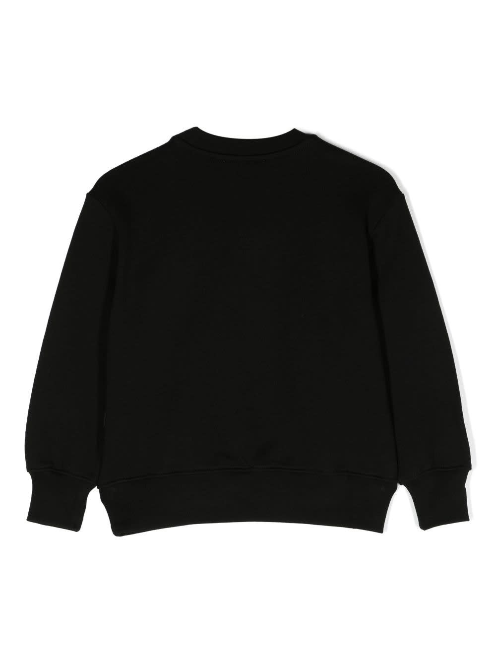 Msgm Felpa Con Logo In Black