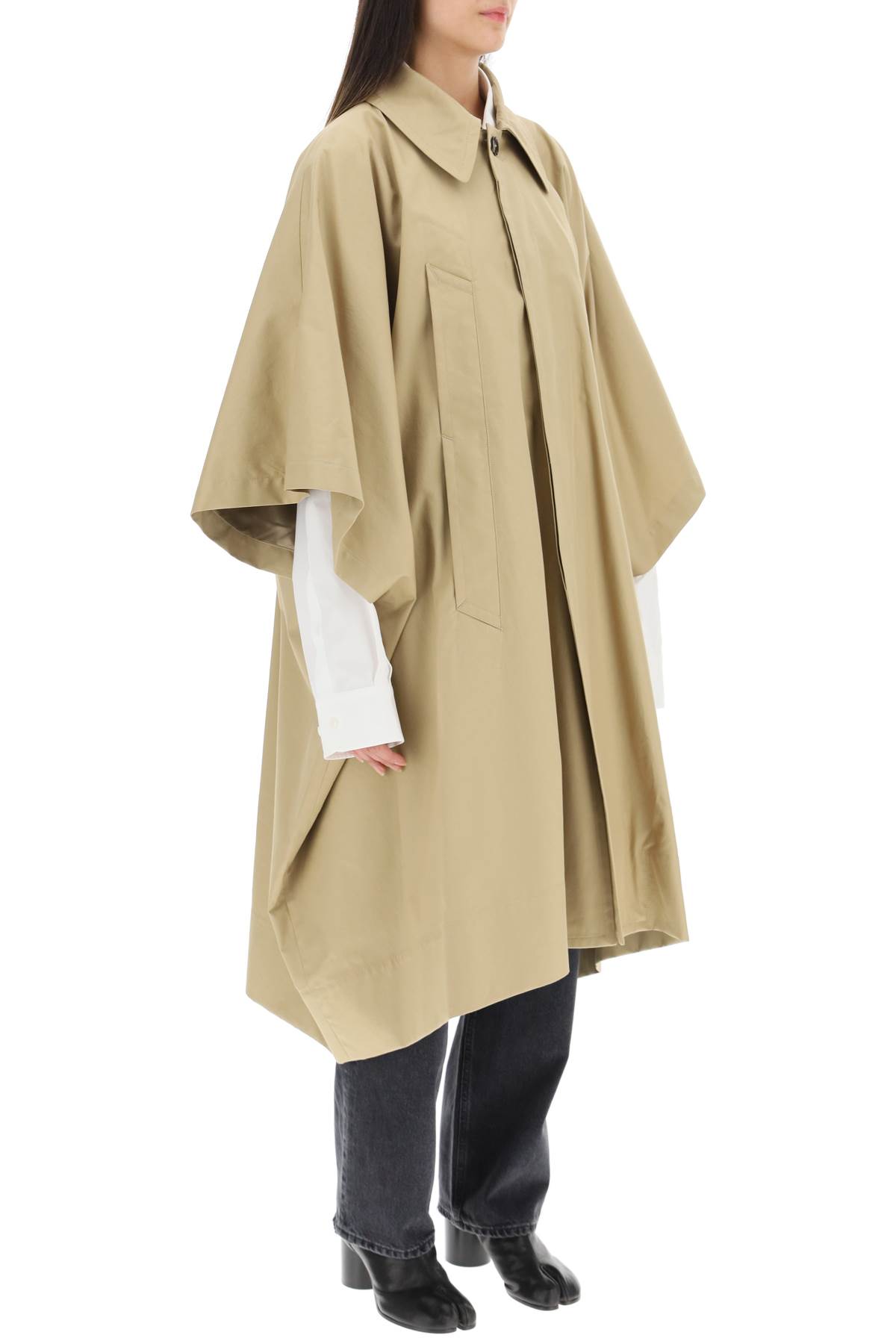 Mm6 Maison Margiela Trench Coat Woman In Beige | ModeSens