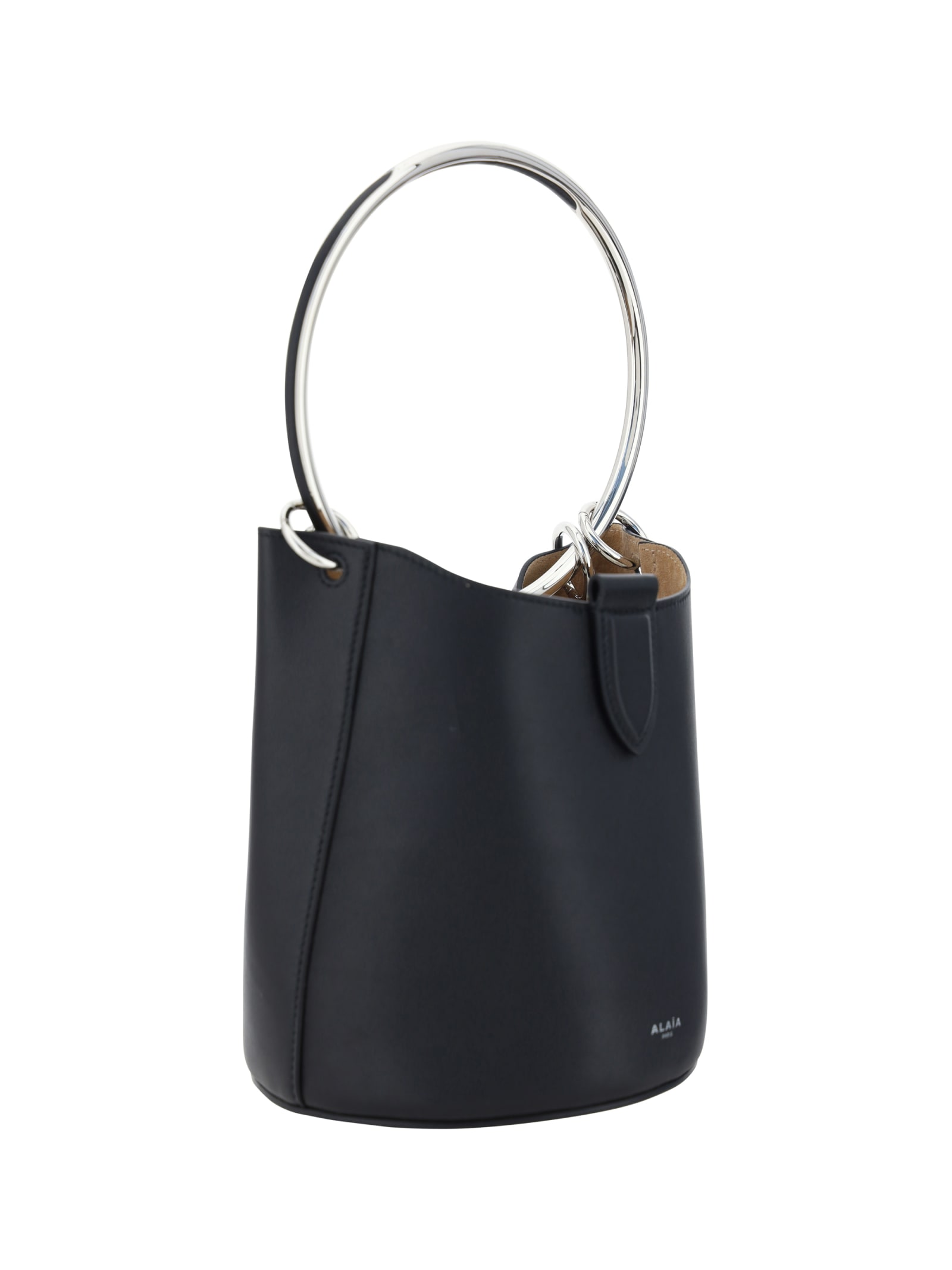 Shop Alaïa Medium Ring Bucket Bag In Noir