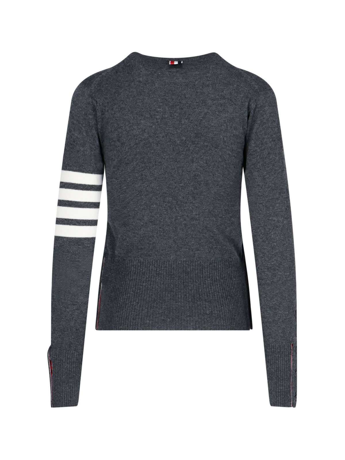Shop Thom Browne 4-bar Cashmere Sweater In Gray