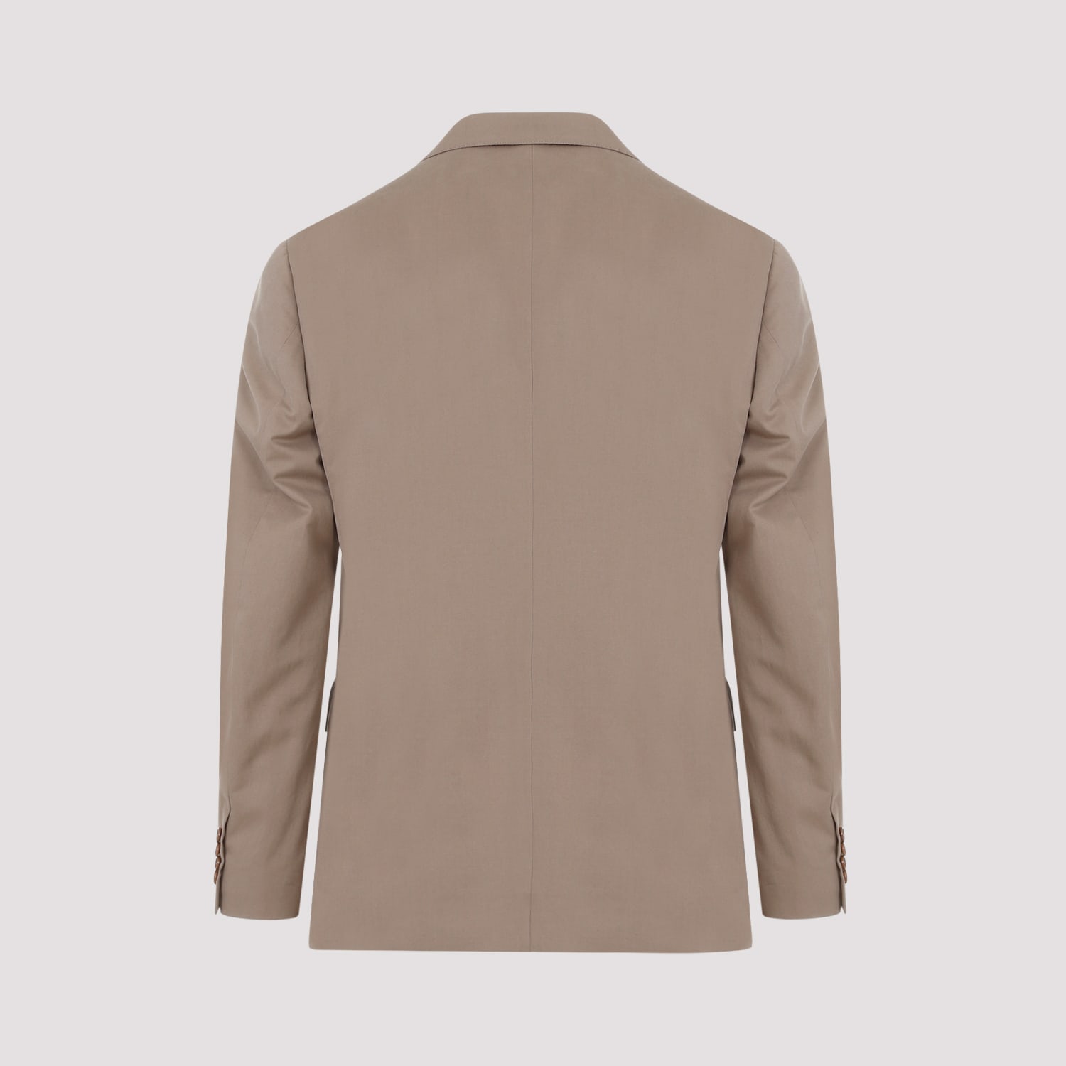 Shop Brioni Cotton Suit In Beige