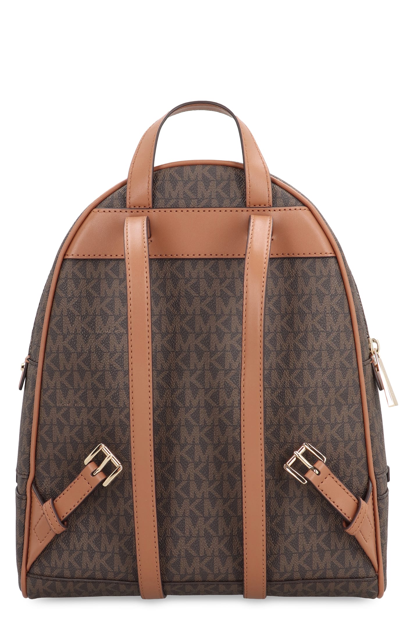 Shop Michael Michael Kors Rhea Coated Canvas Backpack In Brown