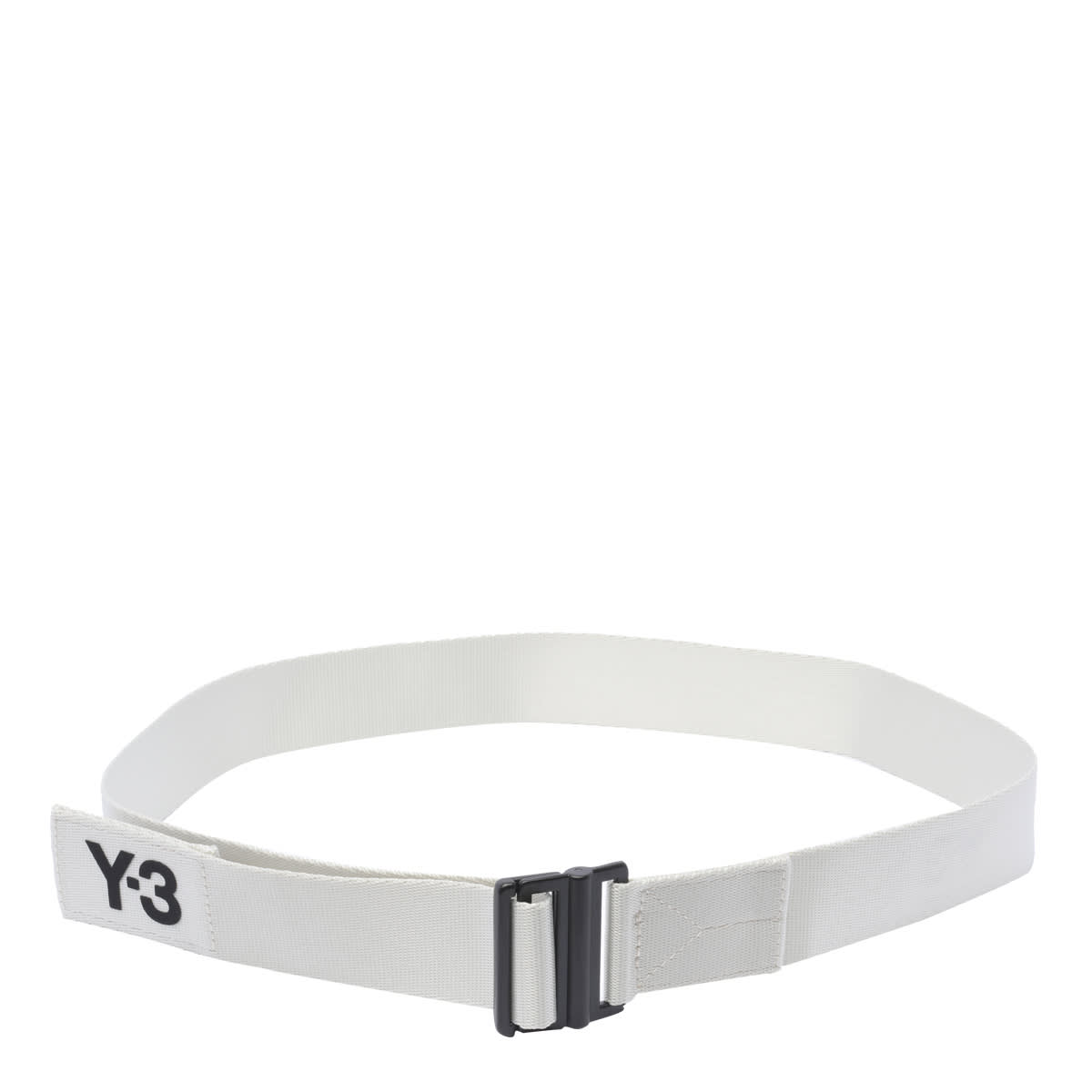Y-3 Logo Belt In White