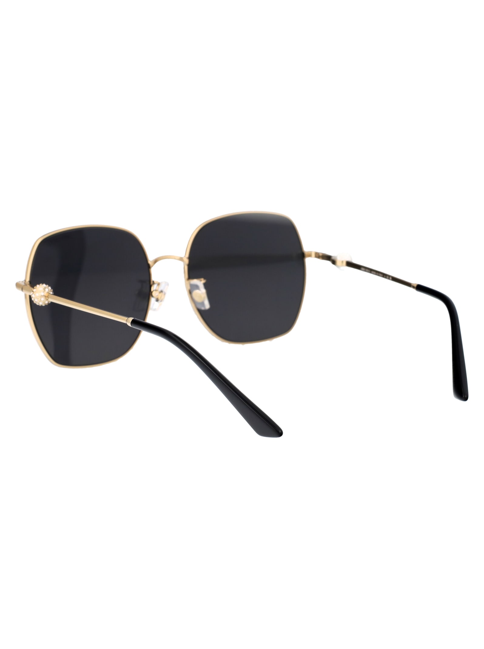 Jimmy Choo Crystal-embellished Sunglasses In Gray