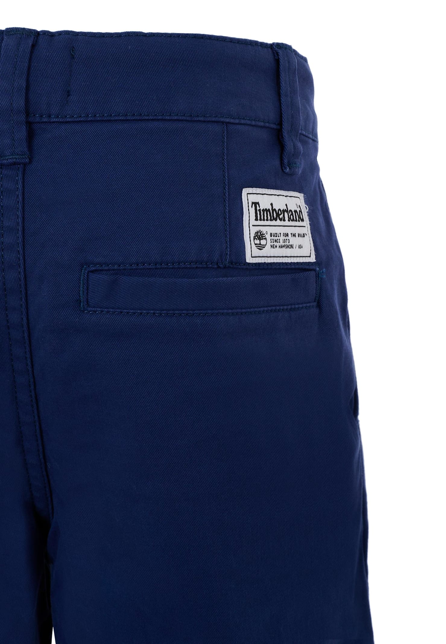 Timberland Blue Shorts For Boy With Logo In Blue