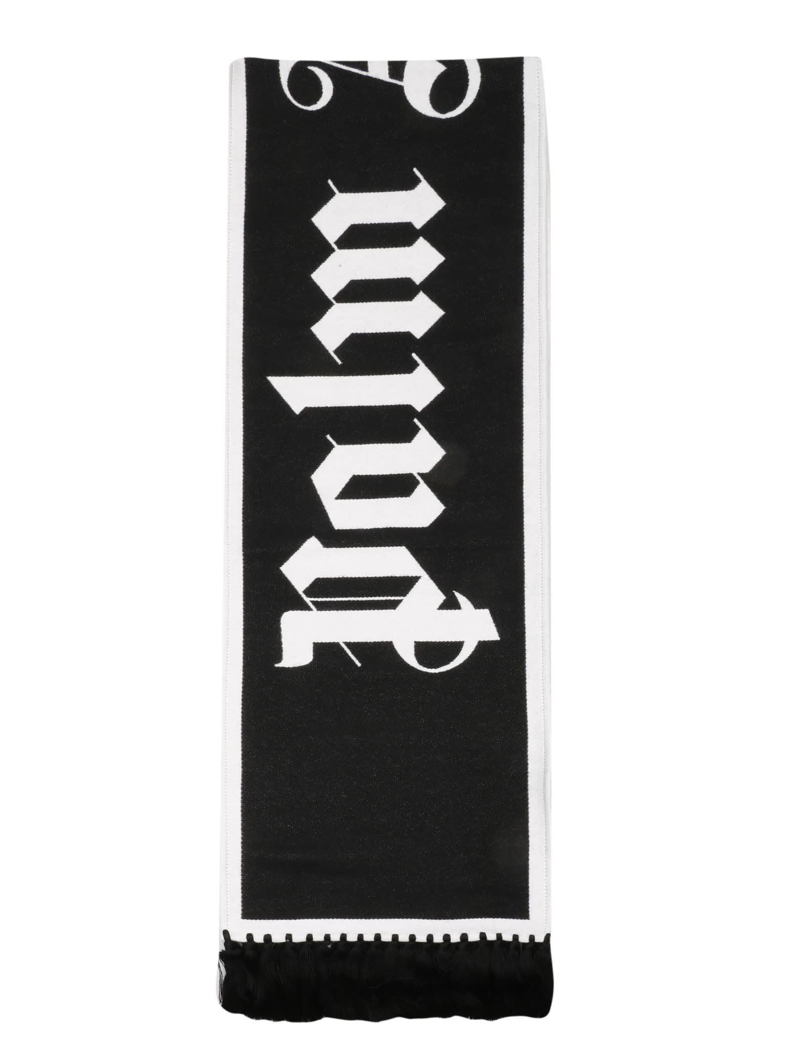 Palm Angels Logo Knitted Scarf