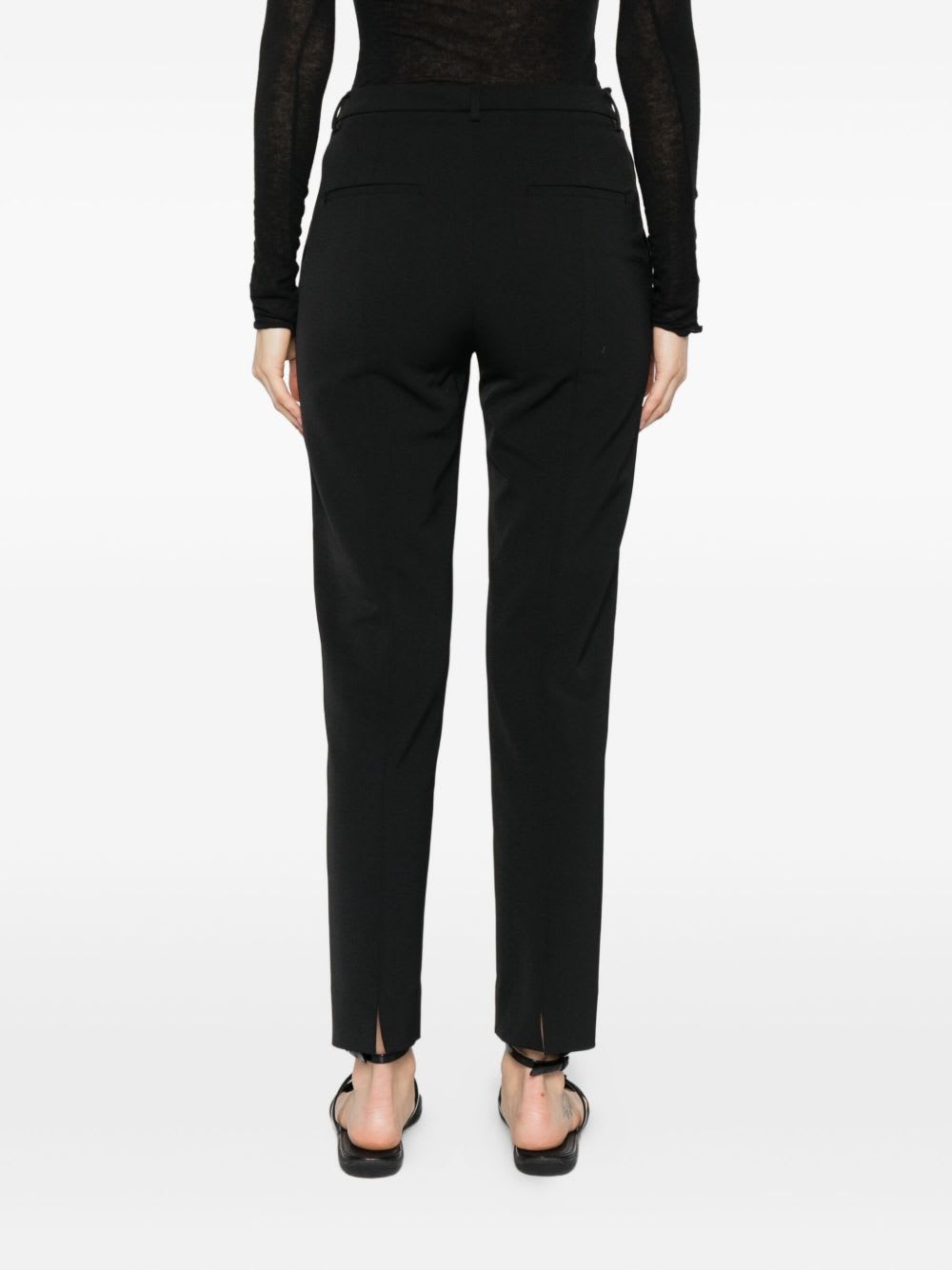 Via Masini 80 Button-fastening Trousers In Black