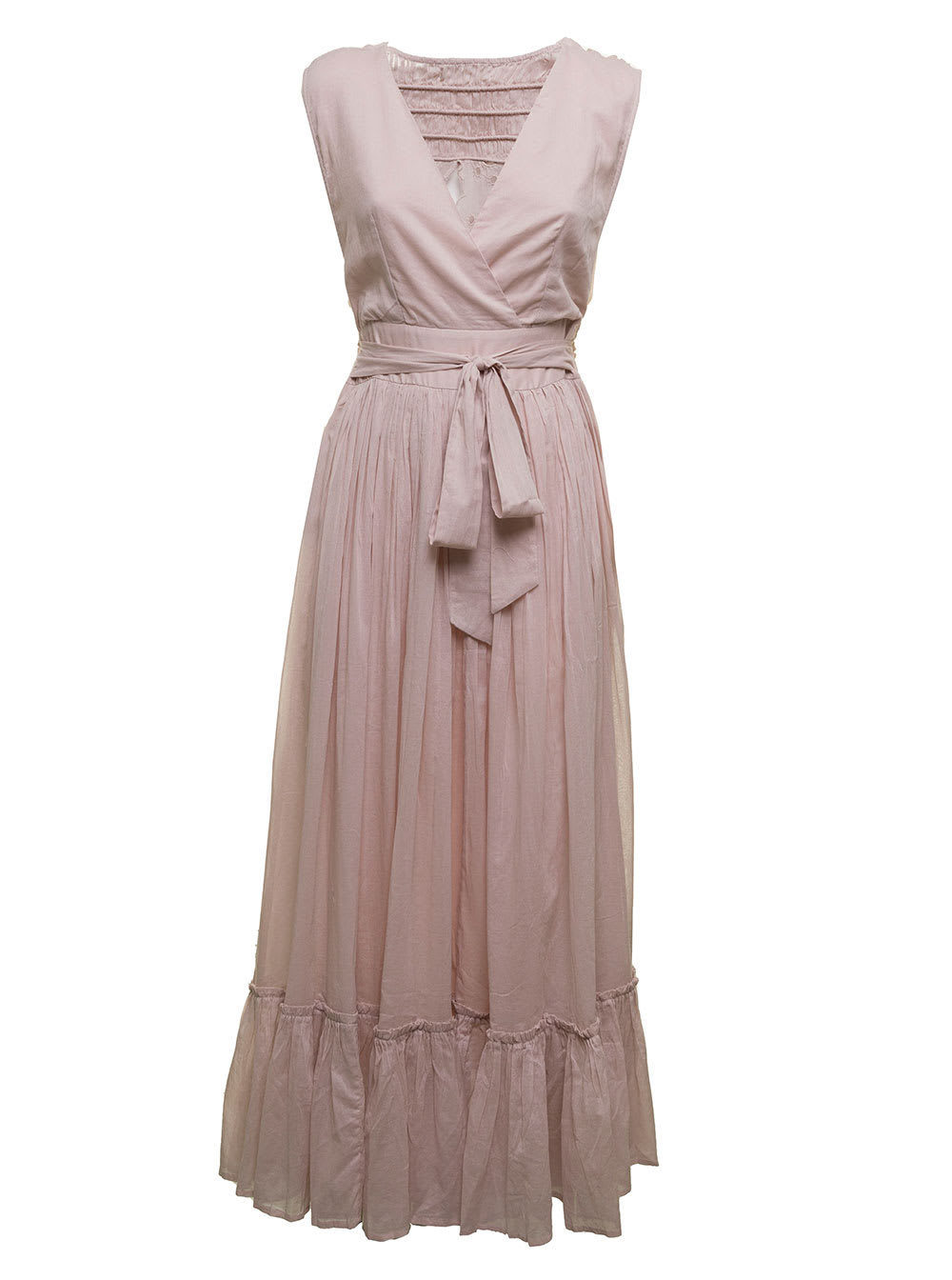 Mes Demoiselles Womans Pink Pavonia Dress With Back Lace Detail