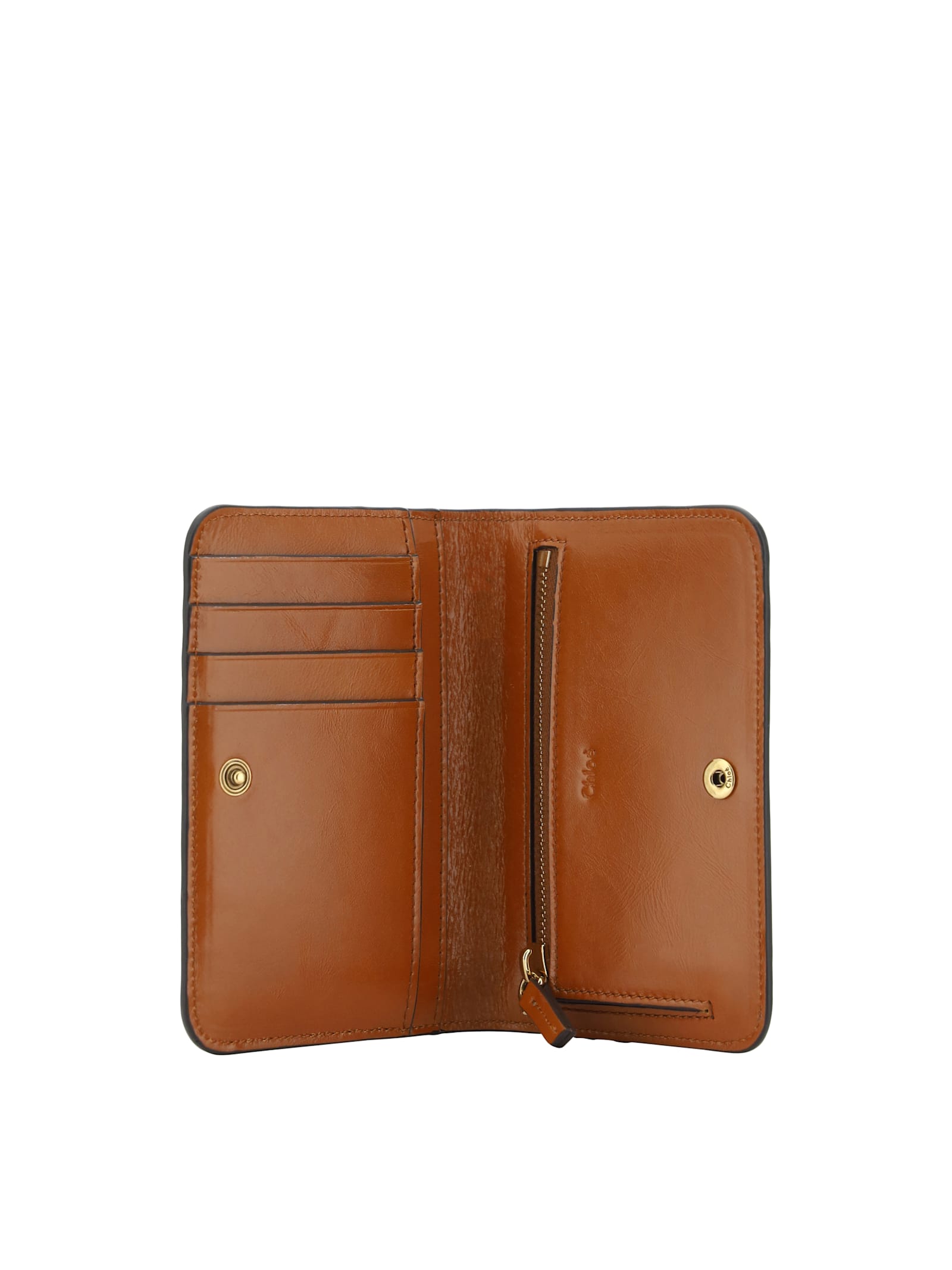 Shop Chloé Card Holder In Clay Brown