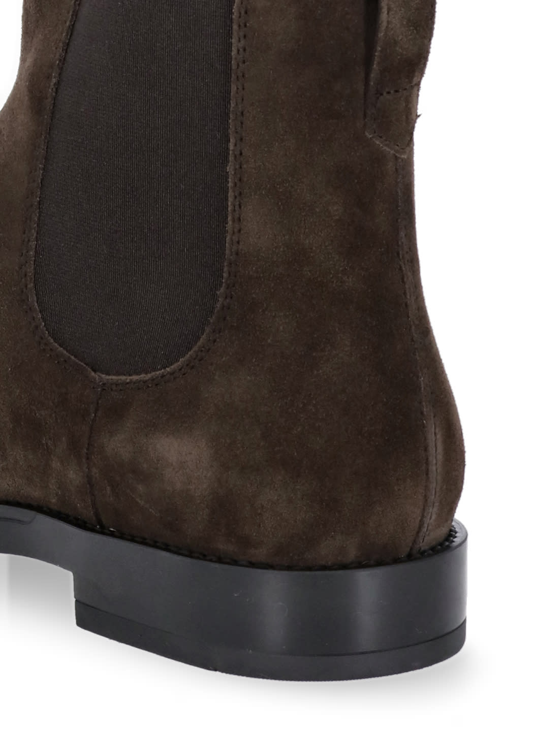 Tod's Suede Chelsea Boots In Testa Moro