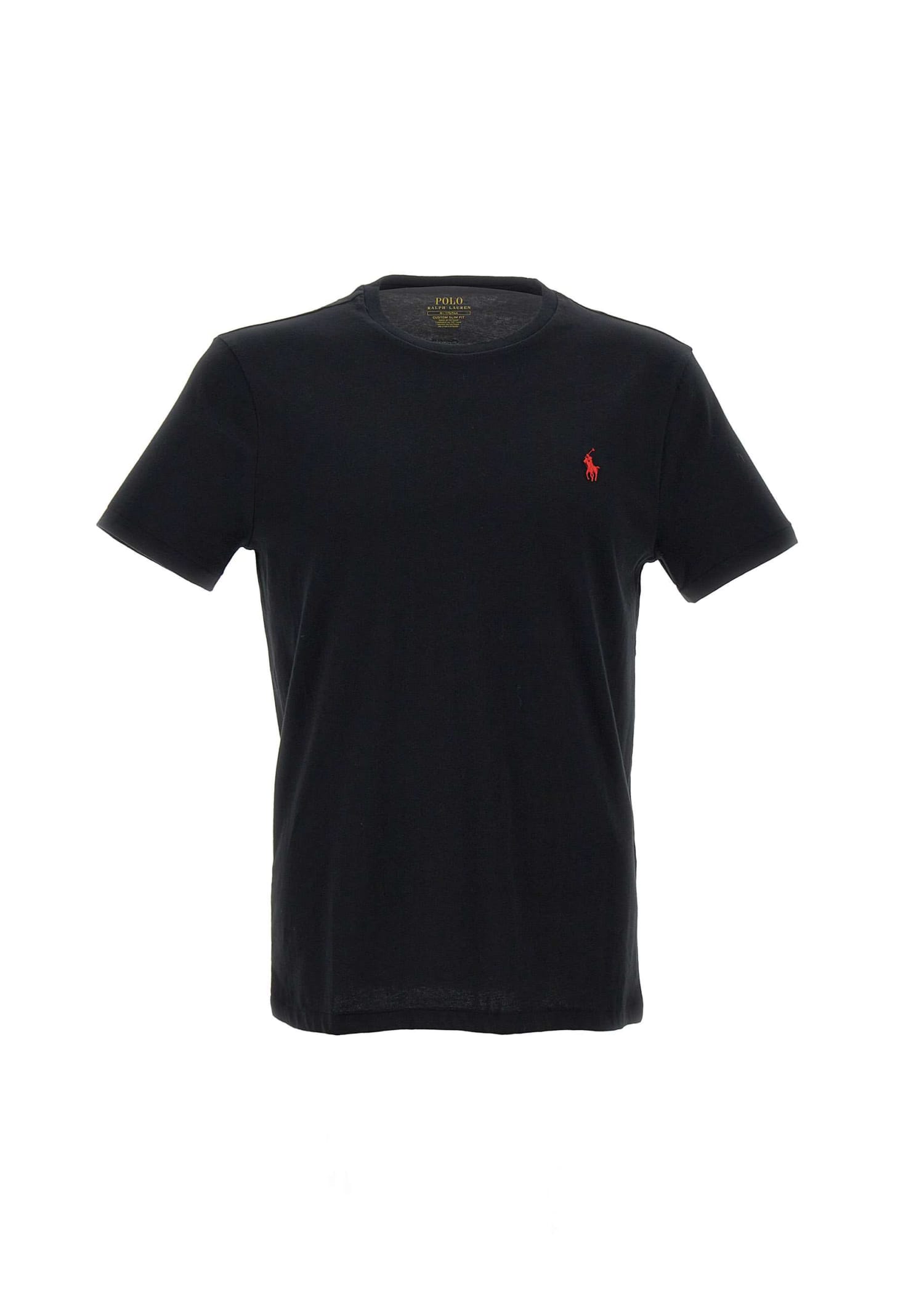 Polo Ralph Lauren Cotton T-shirt In Black