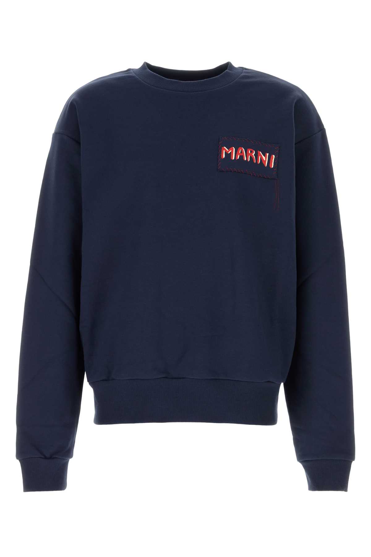 Dark Blue Cotton Sweatshirt