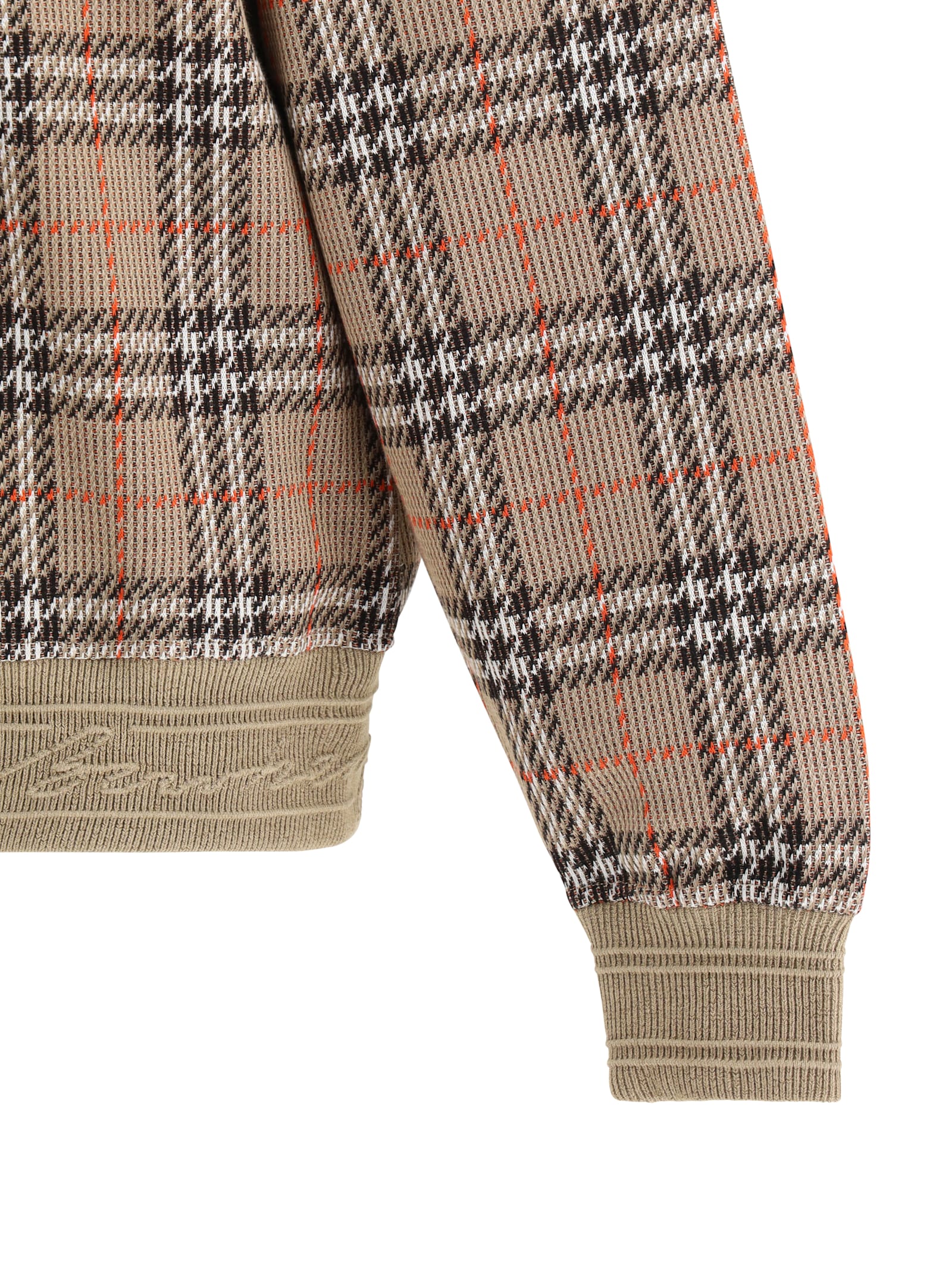 Shop Burberry Archivio Check Sweater In Nut Ip Check