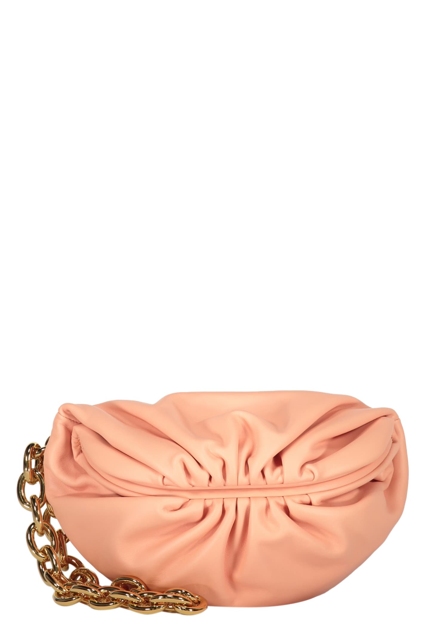 Bottega Veneta The Pouch Mini Leather Belt Bag In Pink