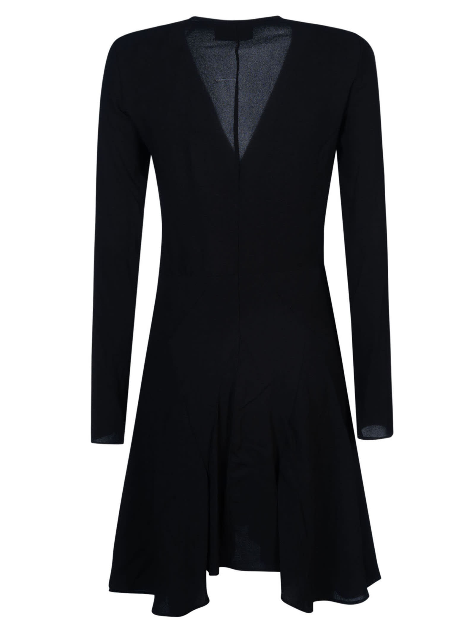 Shop Isabel Marant V-neck Draped Dress In Black