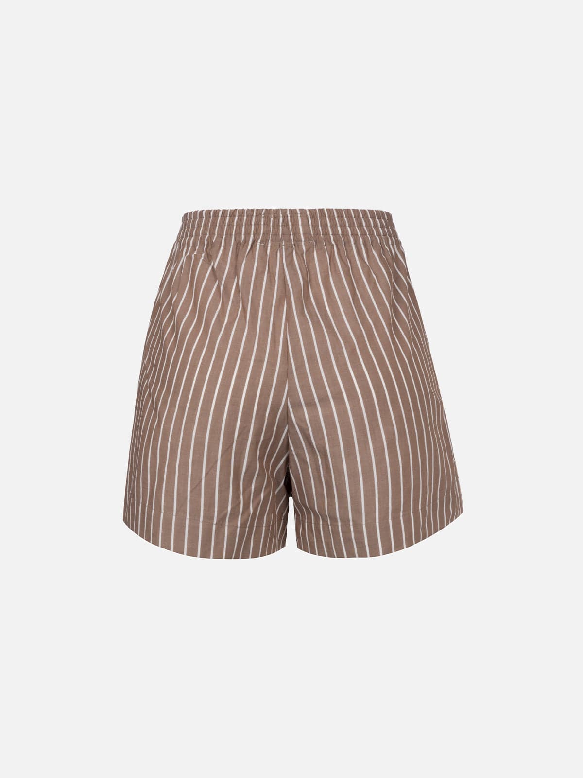 Mc2 Saint Barth Meave Pull-up Shorts Brown In Brown