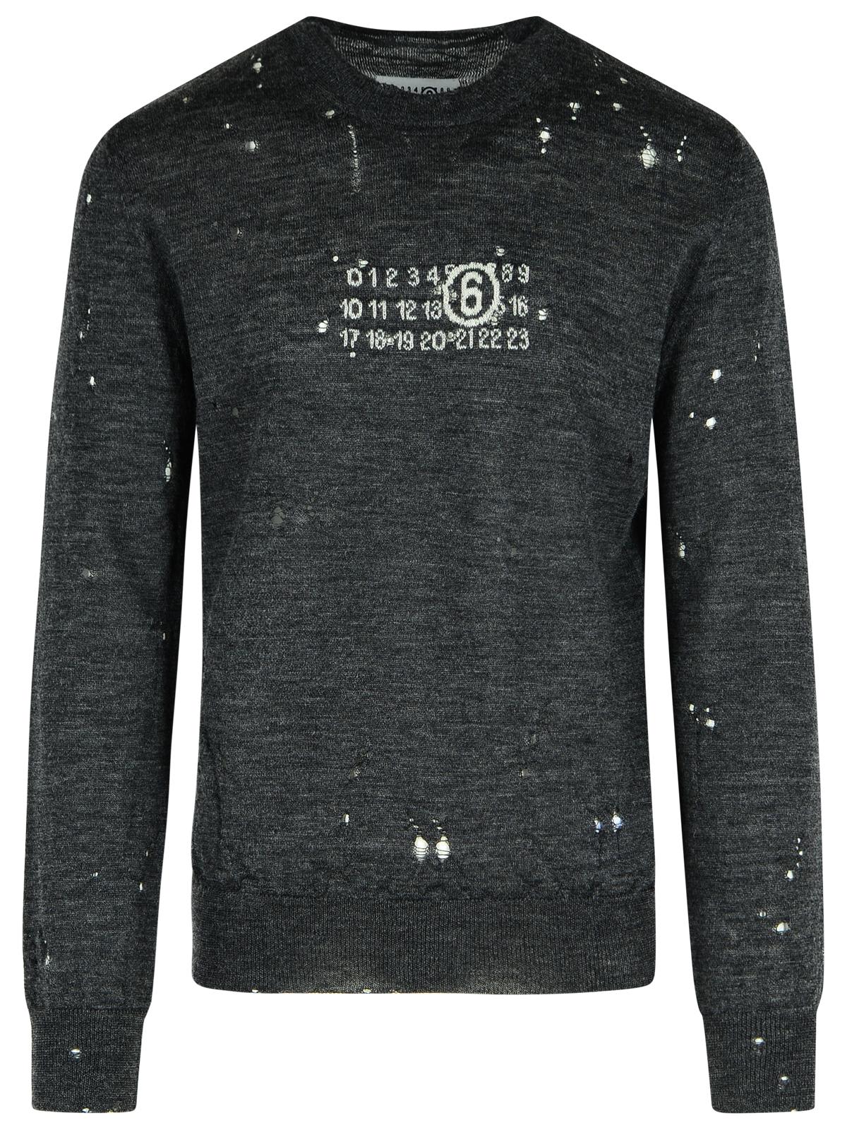 numeric Dark Grey Virgin Wool Sweater