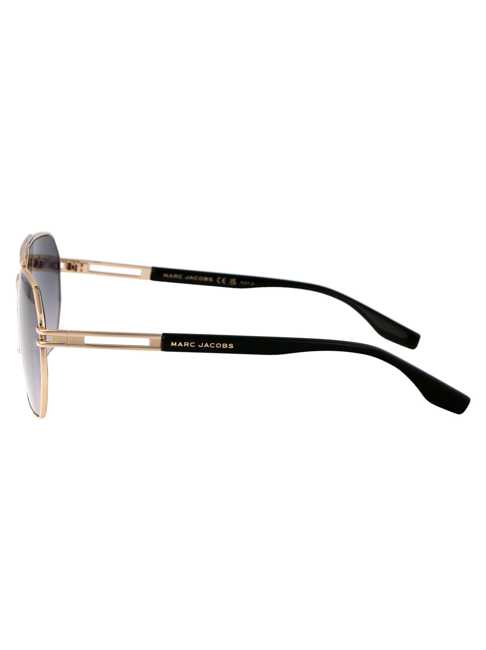 Shop Marc Jacobs Marc 748/s Sunglasses In Rhl9o Gold Blck_