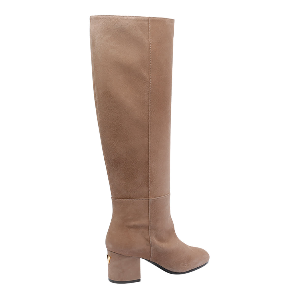 Via Roma 15 60mm Leather Knee-high Boots In Brown