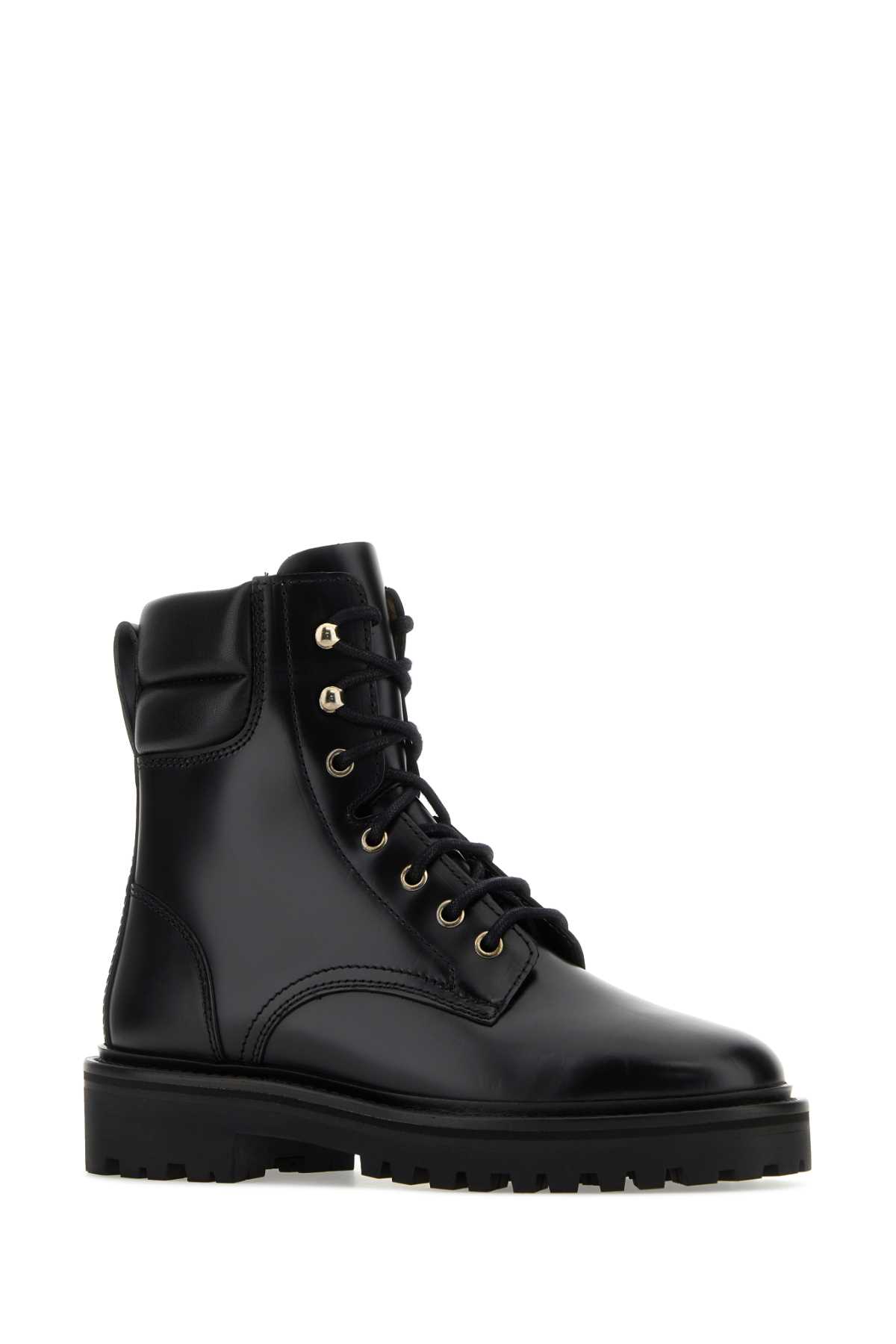 Isabel Marant Black Leather Campa Ankle Boots