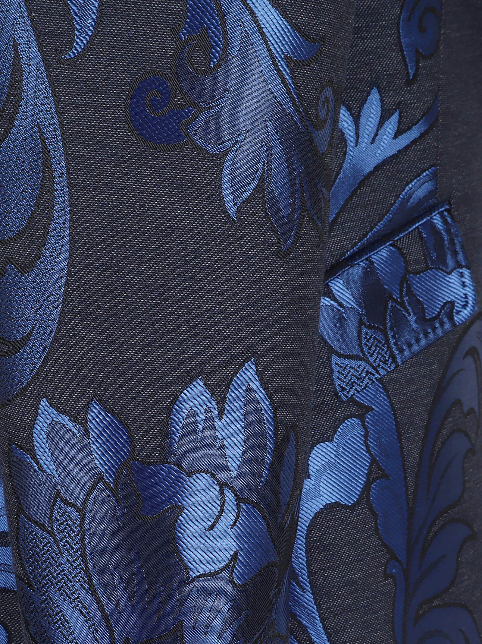 Etro Denim Jackets Woman In Blue