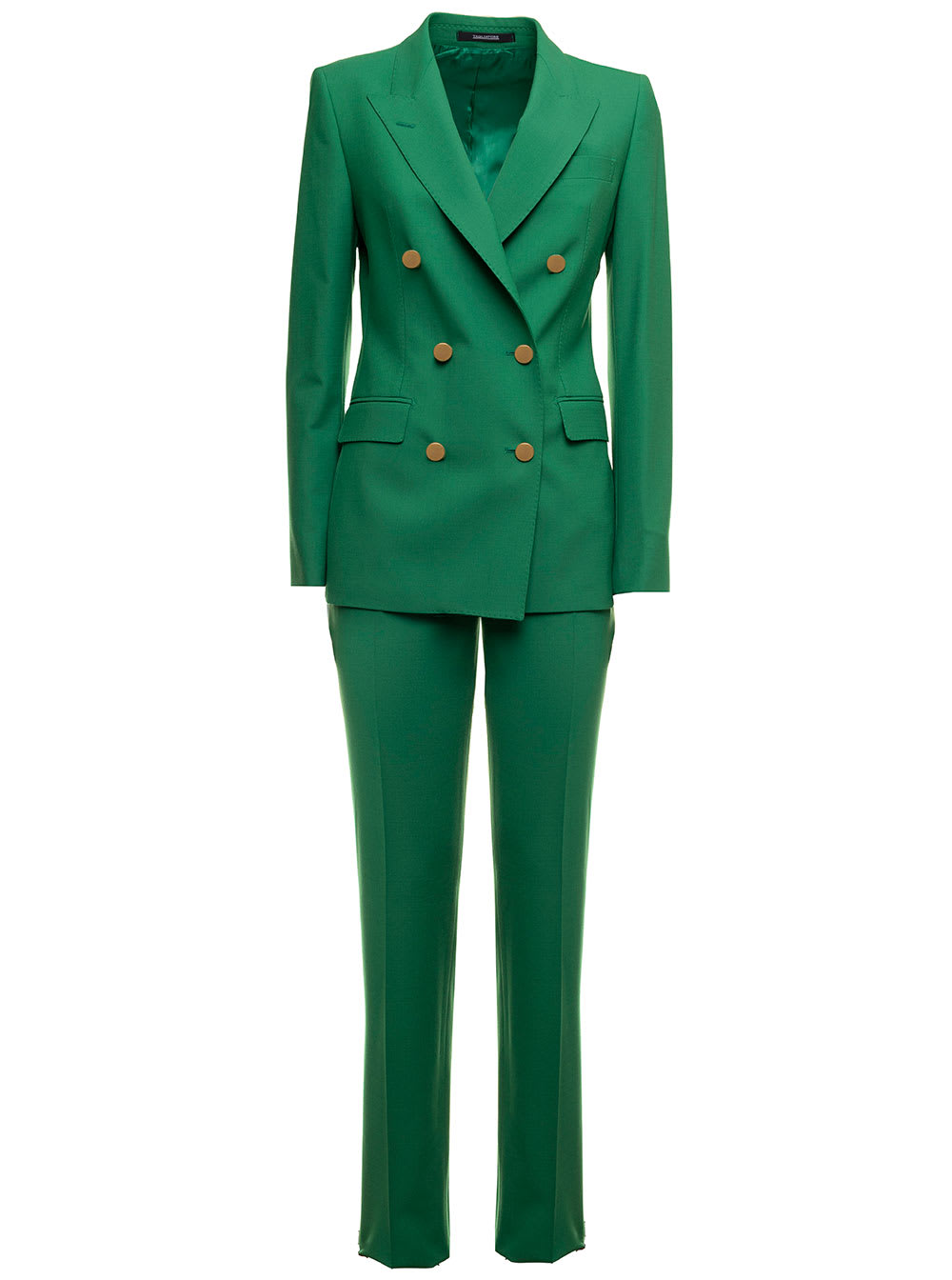 Green Wool Tailored Suit Tagliatore Woman