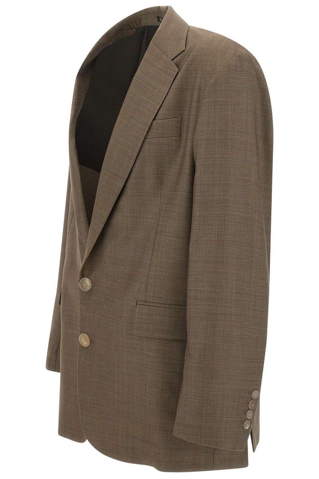Emporio Armani Super 130's Wool Tobacco Blazer