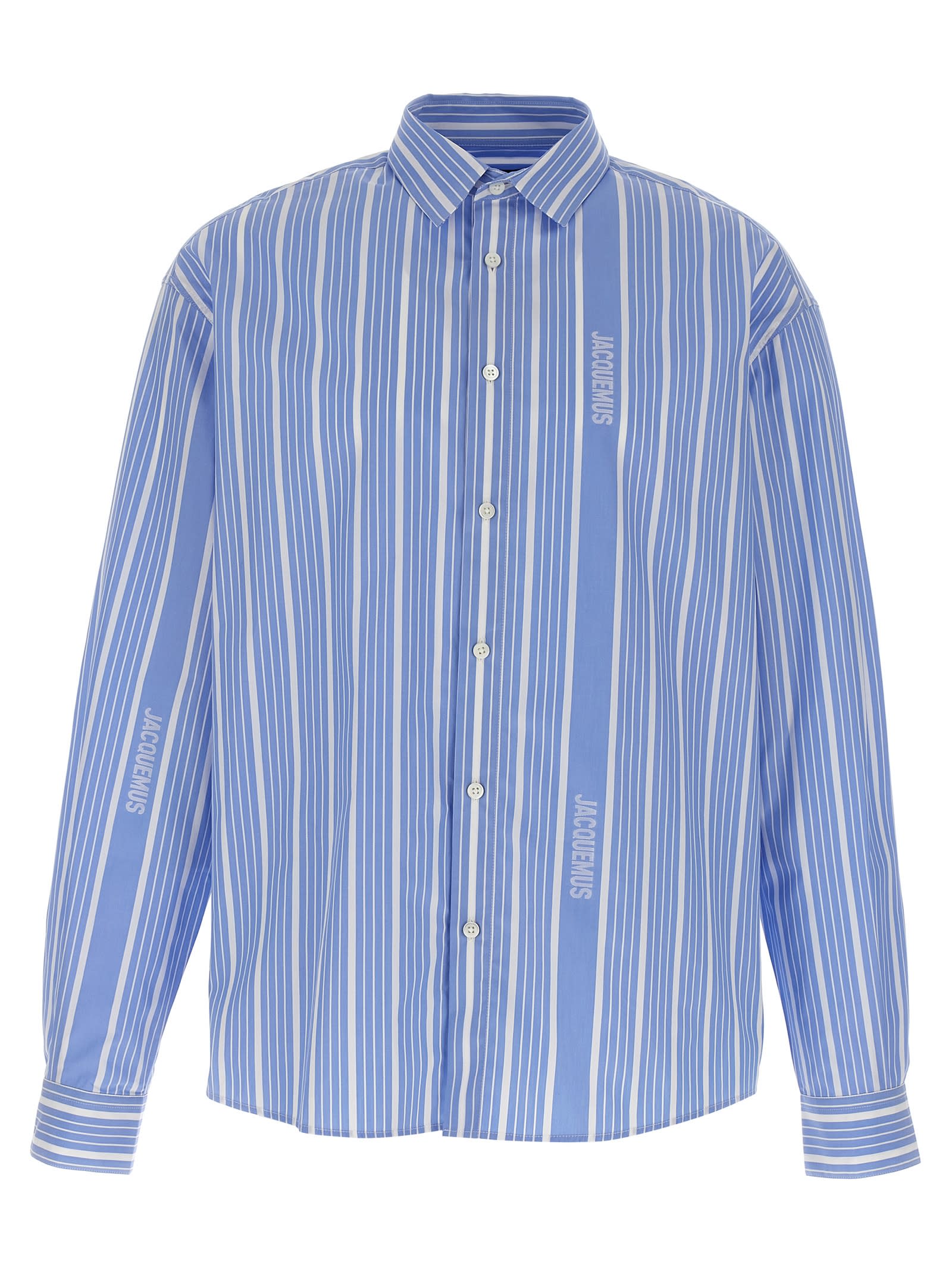 Jacquemus La Chemise Simon Logo Striped Shirt