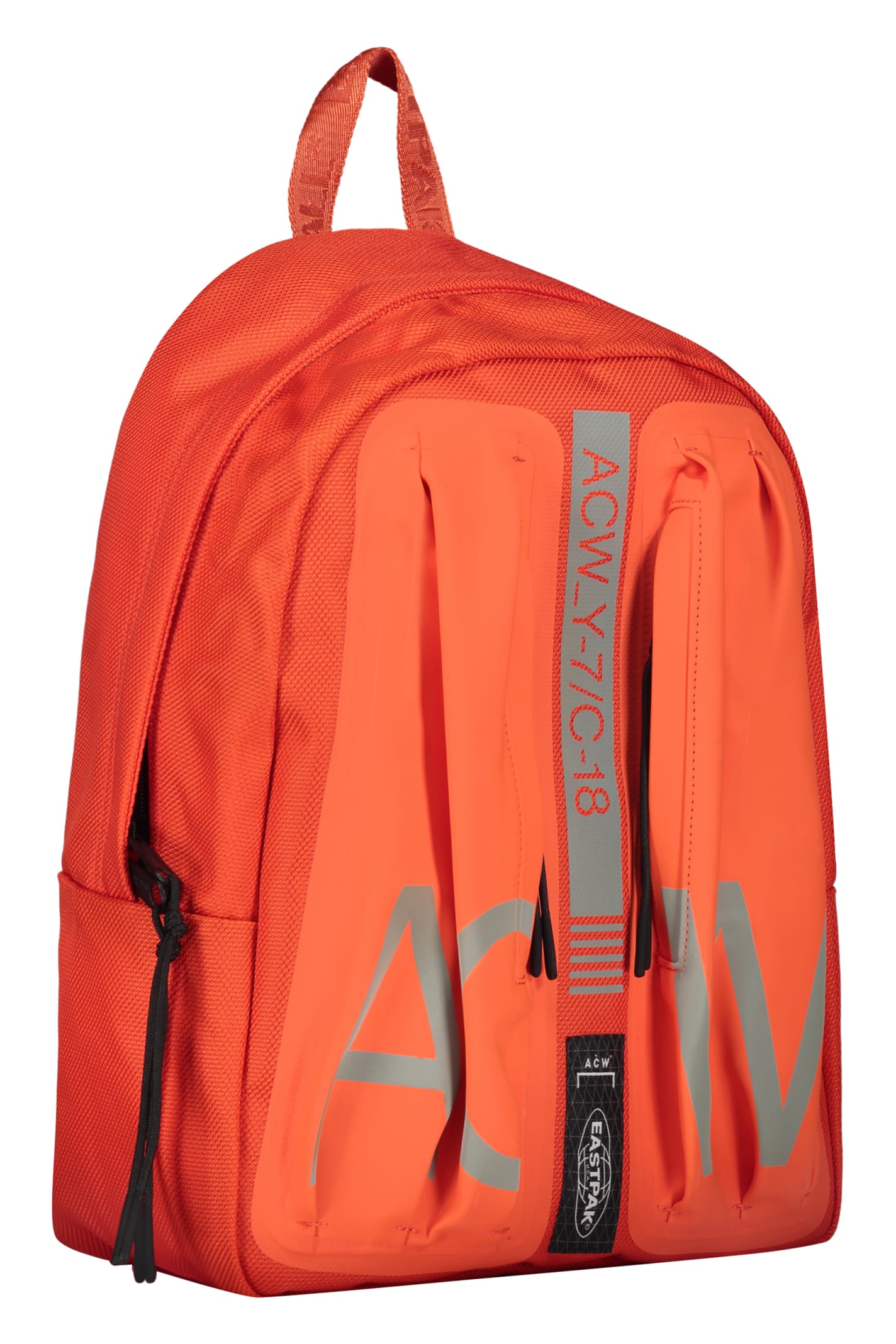 Shop A-cold-wall* Logo Print Backpack In Orange
