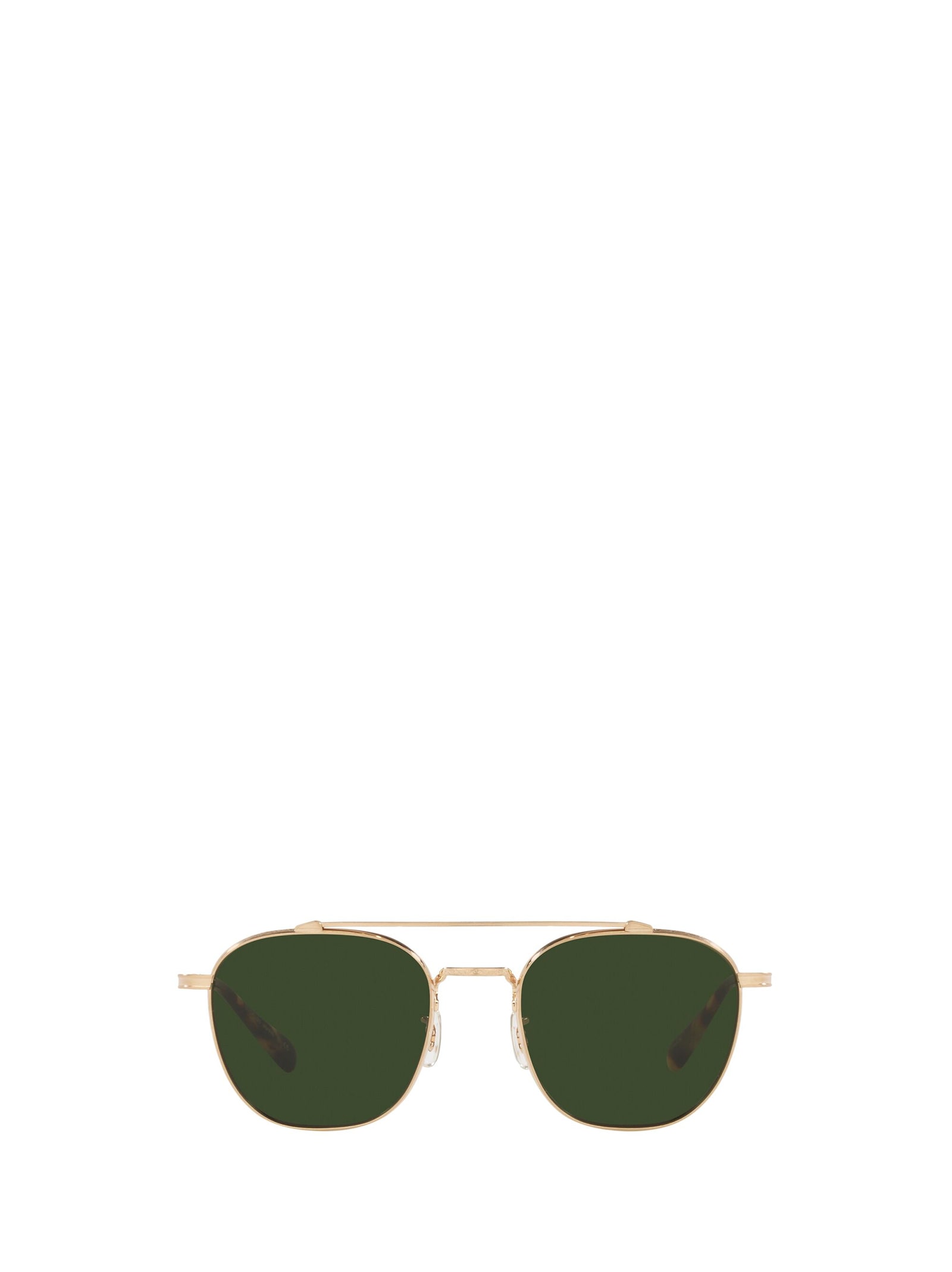 Oliver Peoples Ov1294st Brushed Gold Sunglasses In Burgundy