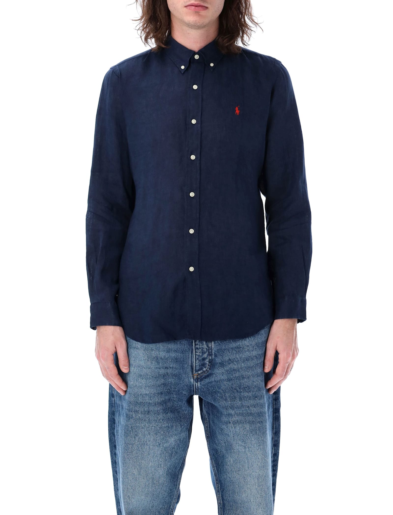 Polo Ralph Lauren Shirts In Navy