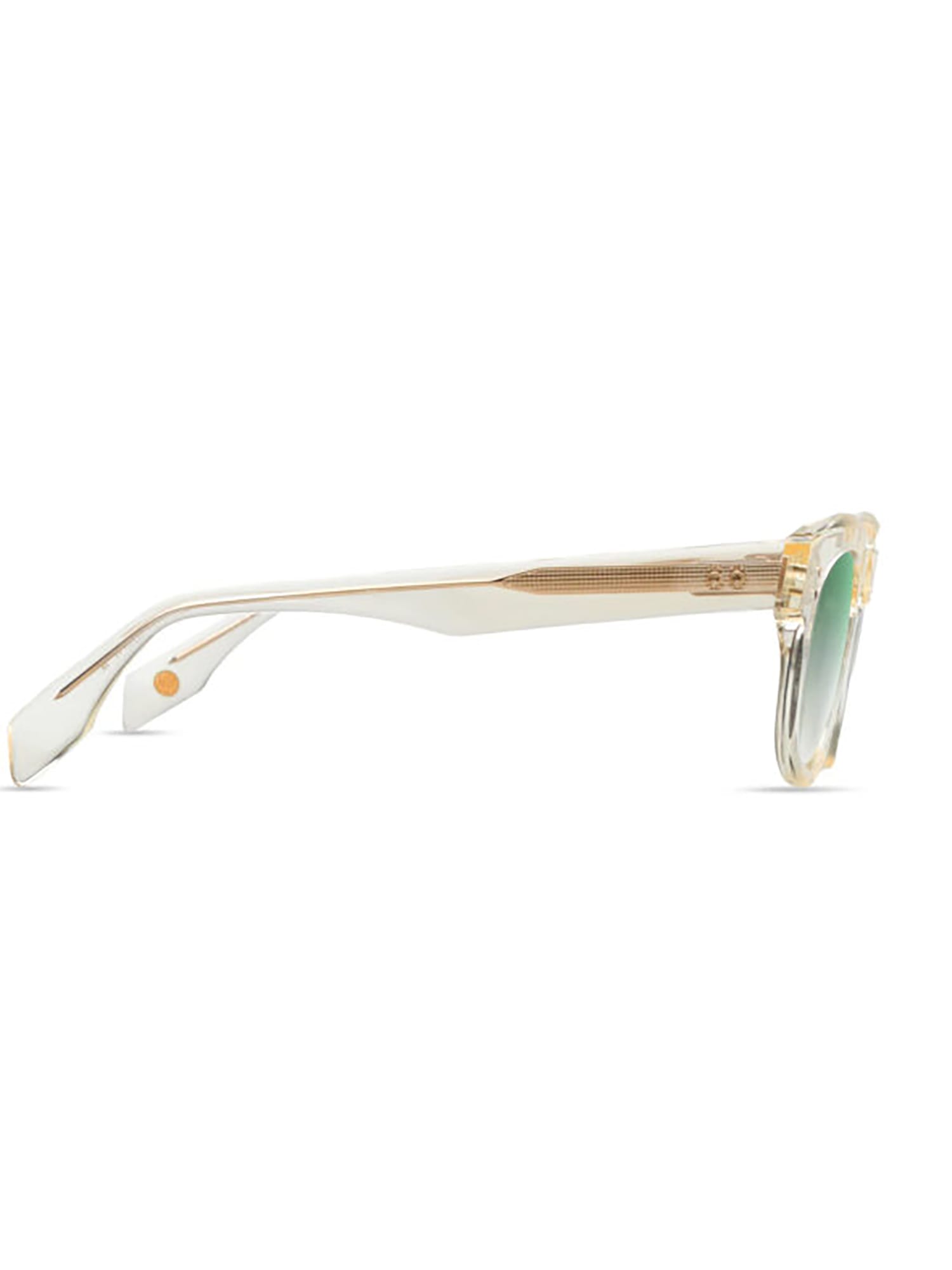 Shop Dita Dts726/a/02 Radihacker Sunglasses In Vintage Clear